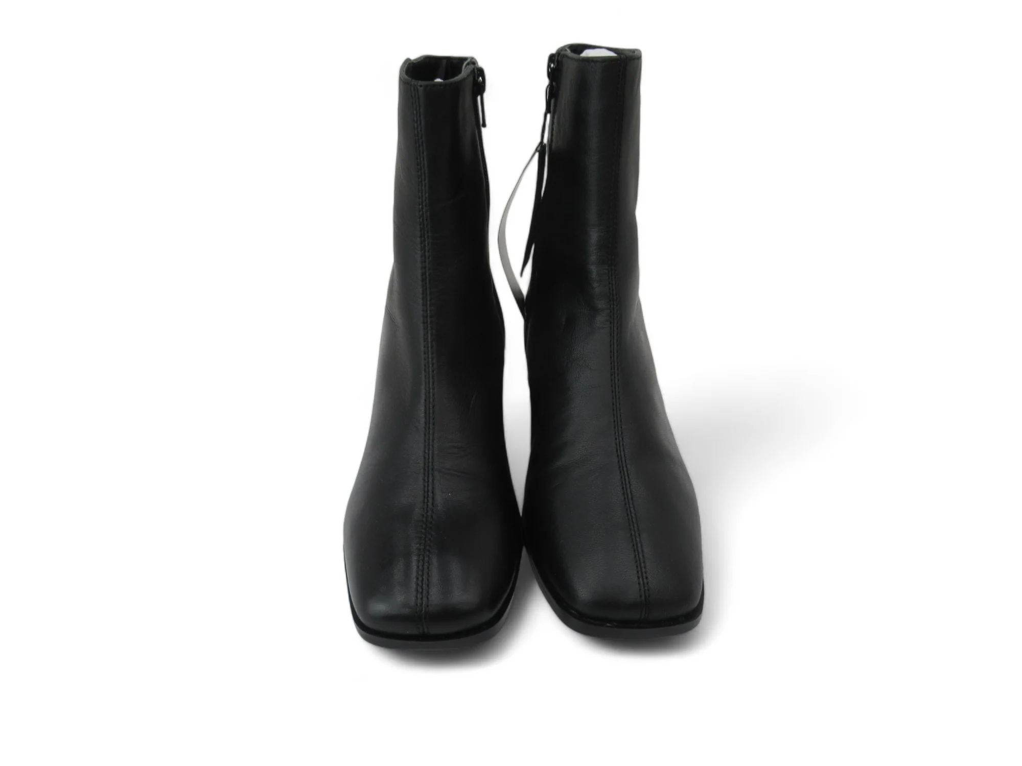 Marks & Spencer UK 4 Black Leather Boots Womenswear | Preloved - Image 3