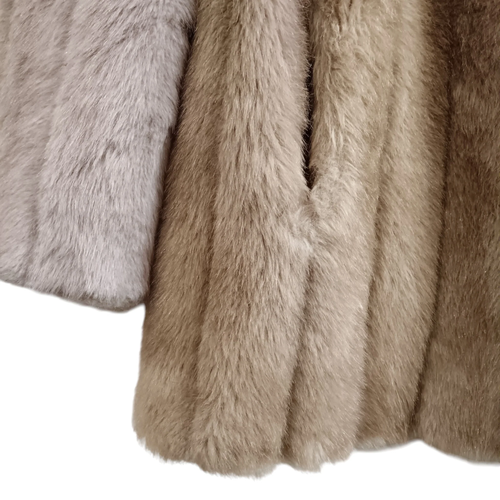 Marno Mink Ladies Brown Faux Fur Mid Length Jacket UK Large - Womenswear | Pre-loved - Image 4