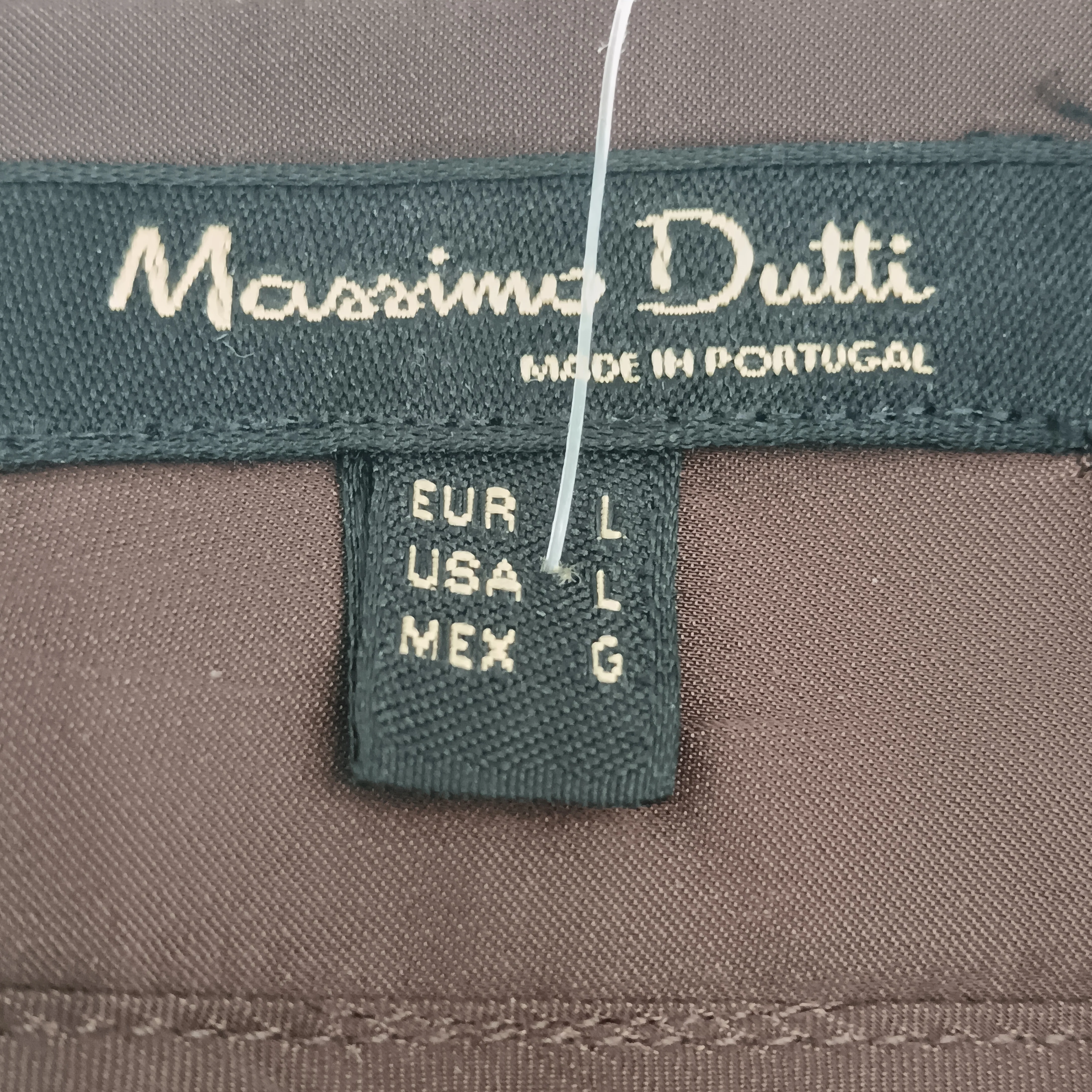Massimo Dutti Dark Brown Satin Ladies Pleated Midi Skirt UK L - Womenswear | Pre-loved - Image 6