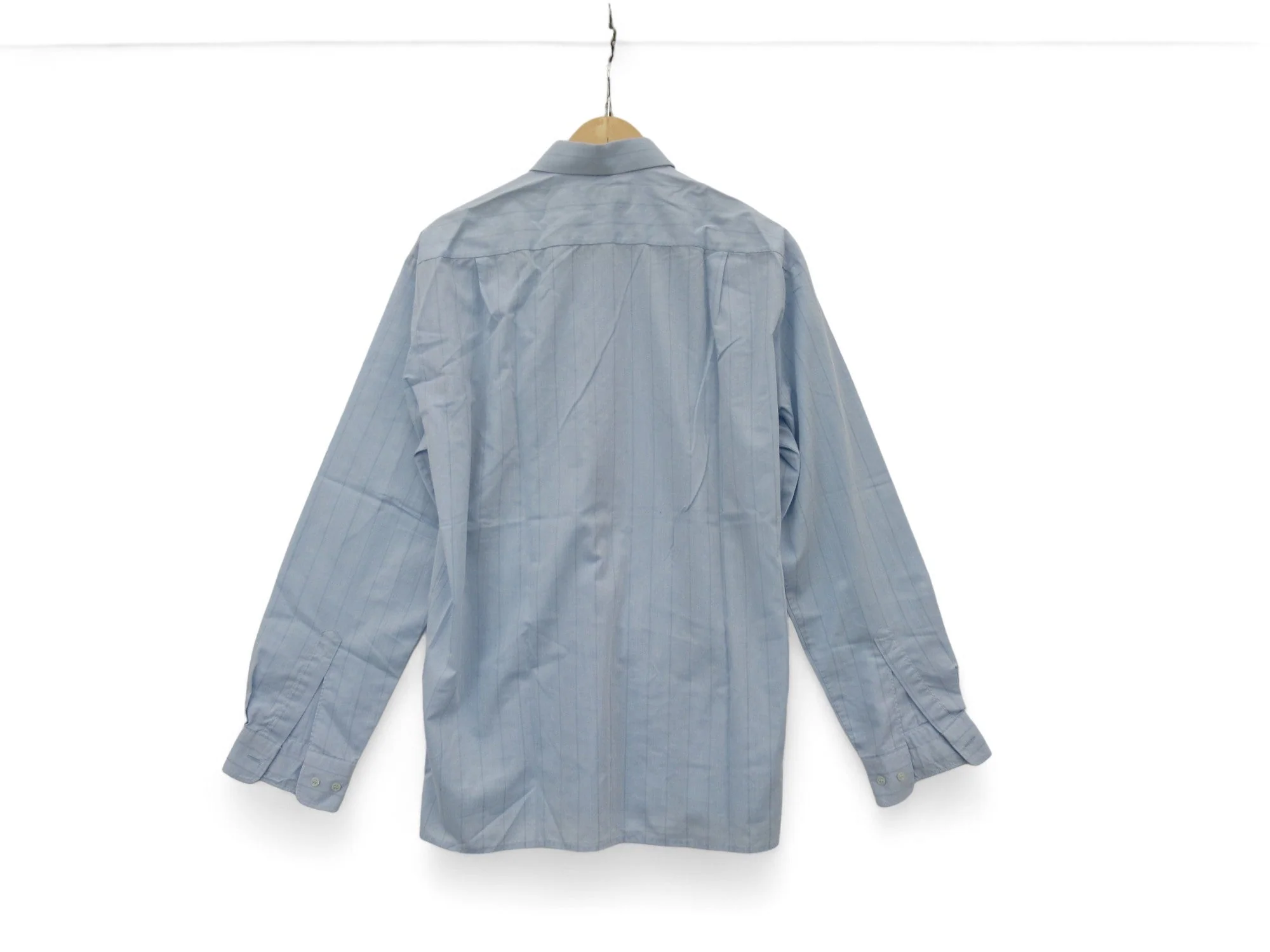 Melka 15" Blue Long Sleeved Shirt Menswear | Preloved - Image 5