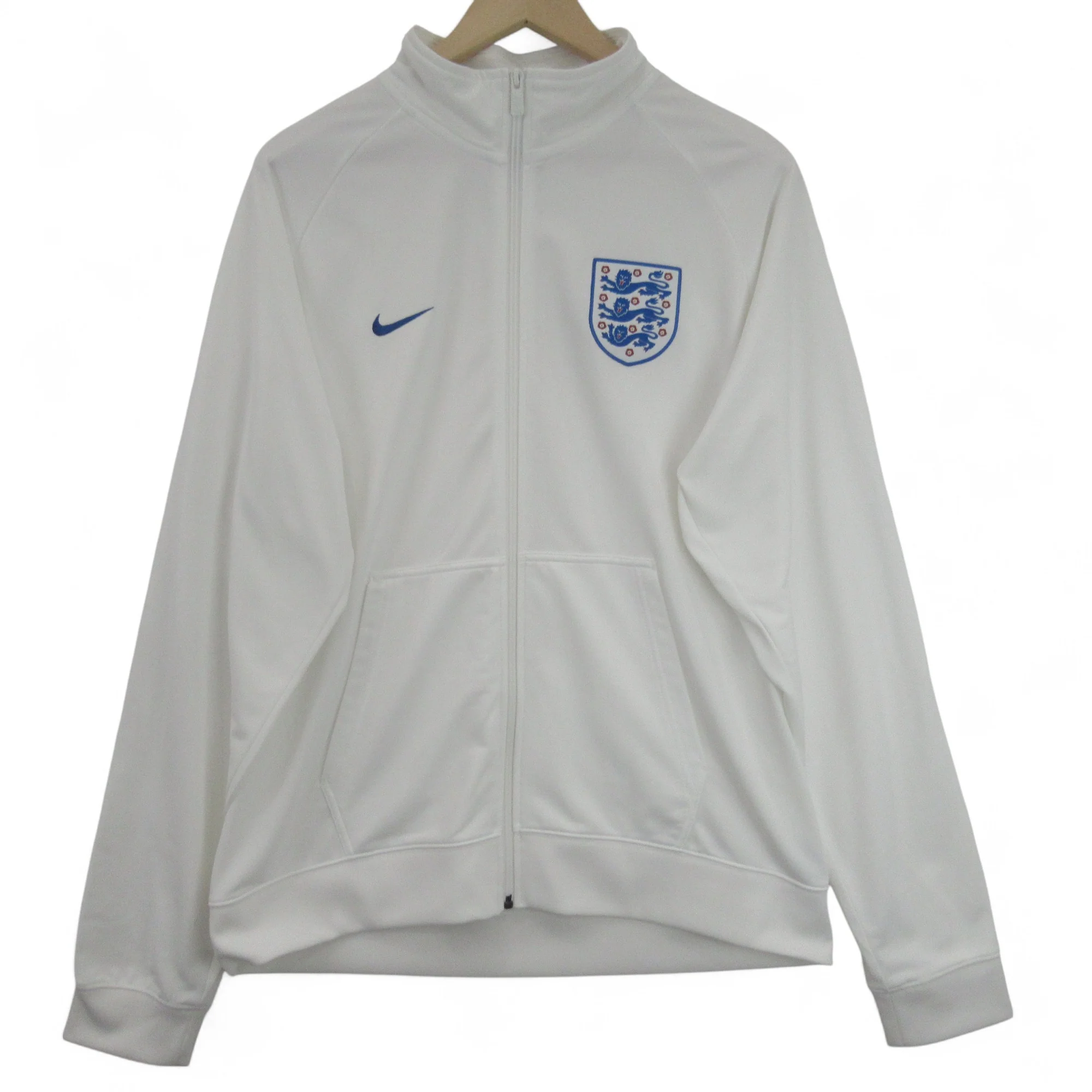 Men's Nike England Football Track Jacket White XL Training | Pre-Loved