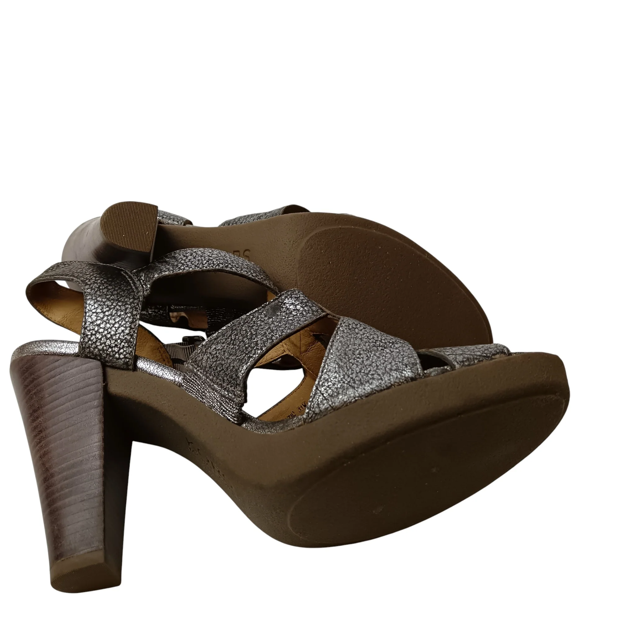 Michael Kors Silver Block Heel Platform Ladies Sandals  UK 8.5 US 11-   Womenswear | Preloved - Image 6