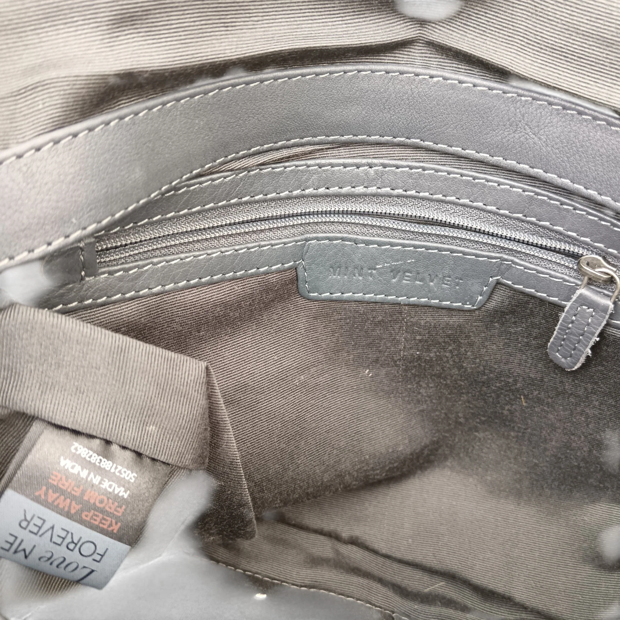 Mint Velvet Grey Amber Fringed Soft Suede Clutch Bag- Tags On- Womenswear | Pre-loved - Image 6