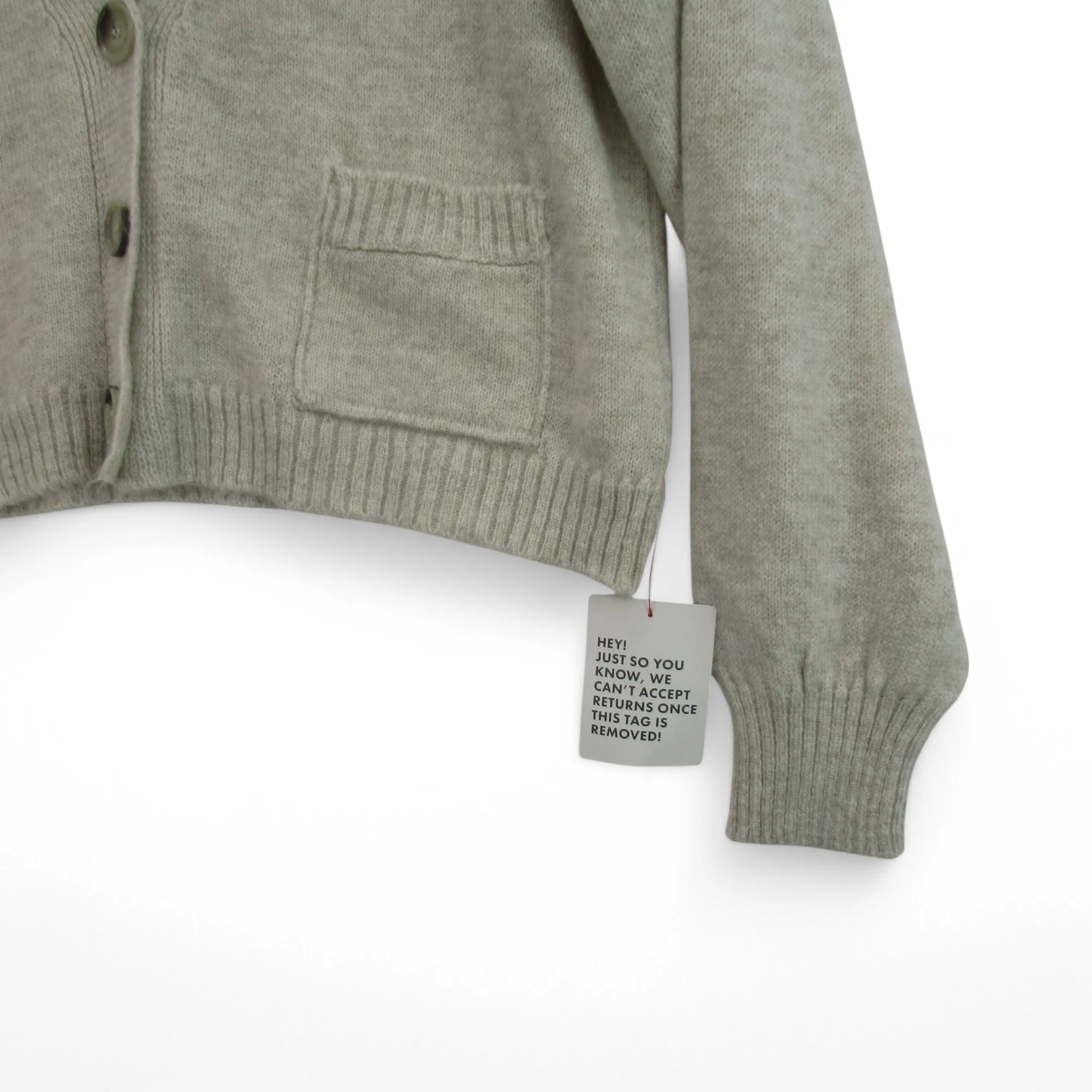 Miss Selfridge Cardigan UK 12-14 Oatmeal Womenswear | Preloved - Image 3