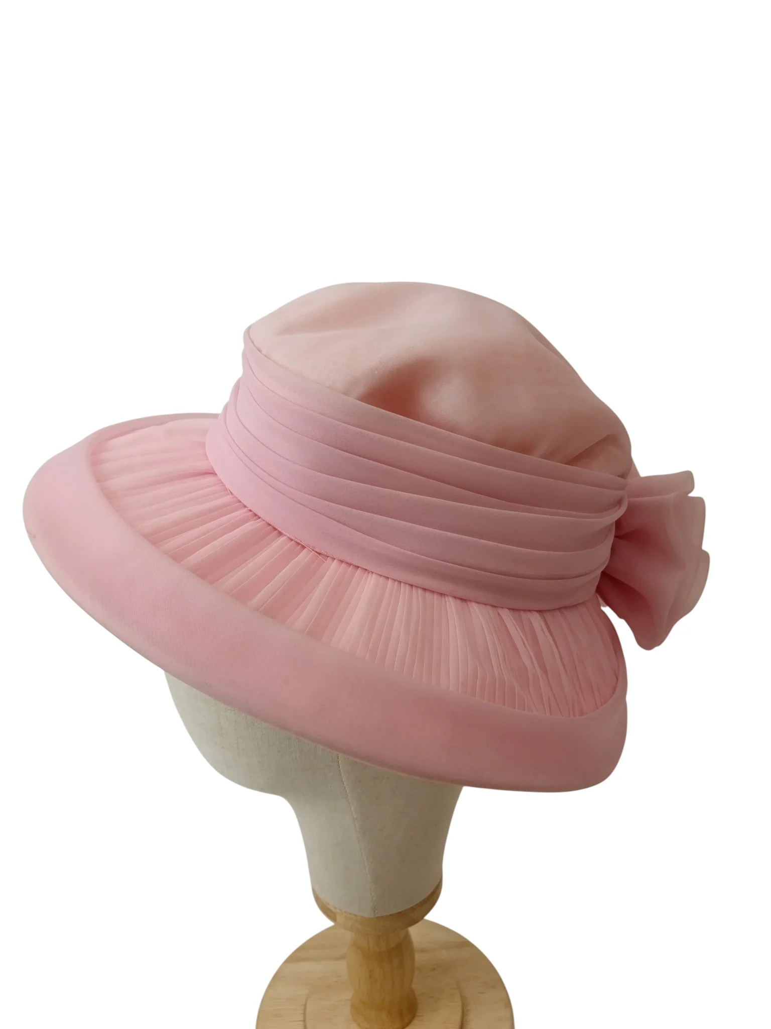 Mitzi Boutique Pink Rose Detailed  Special Occasion Wedding Hat Womenswear | Pre-loved - Image 2