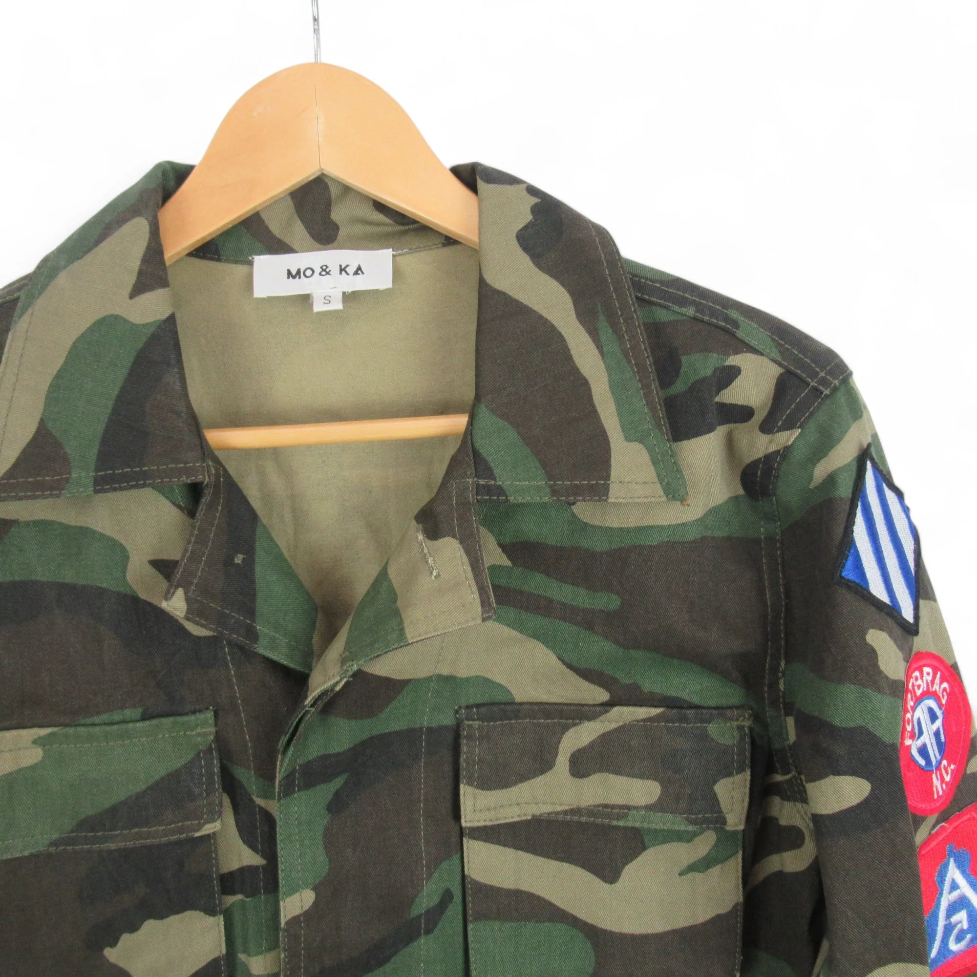 MO & KA Small Camoflauge Cotton Jacket Menswear | Preloved - Image 2