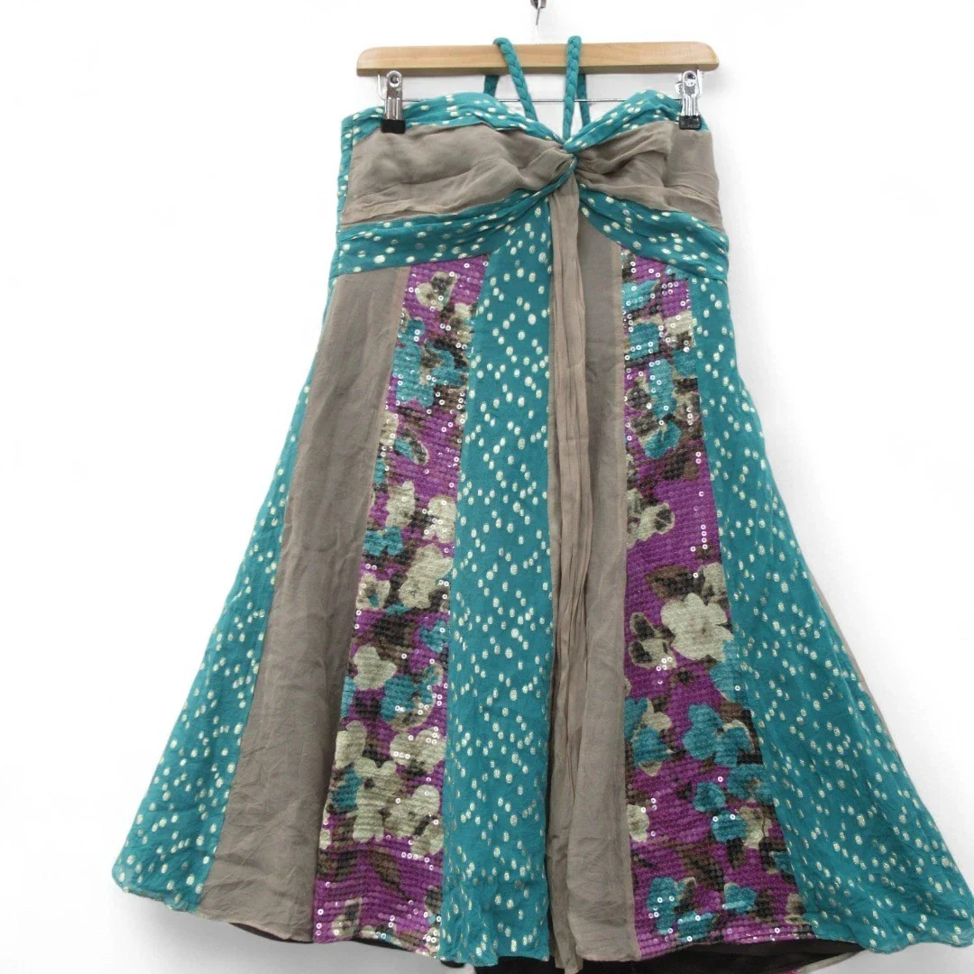 Monsoon Petite Dress UK 14 Multicoloured Womenswear | Pre-loved