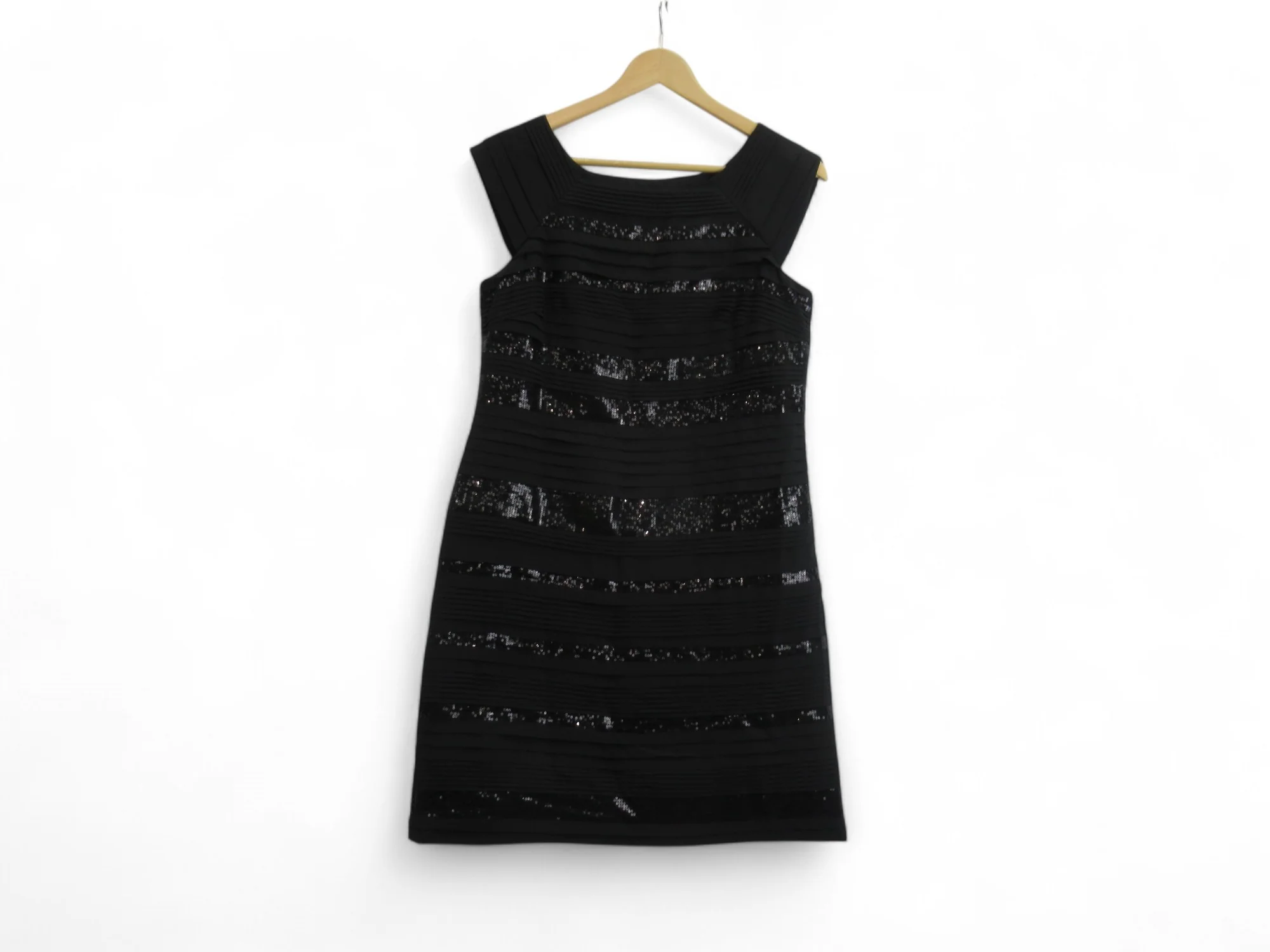 Monsoon Shift Dress UK 12 Black Polyester Womenswear | Preloved