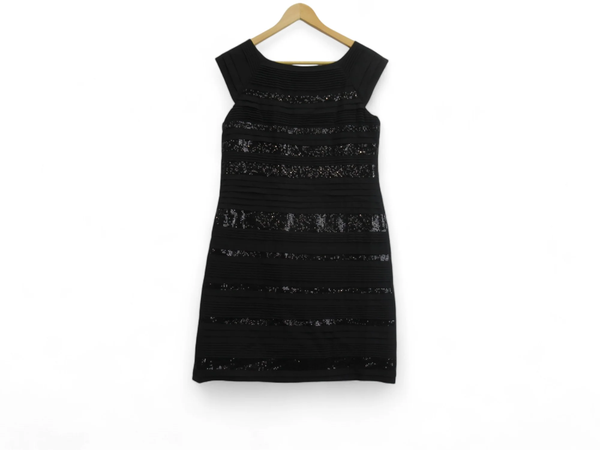Monsoon Shift Dress UK 12 Black Polyester Womenswear | Preloved - Image 3