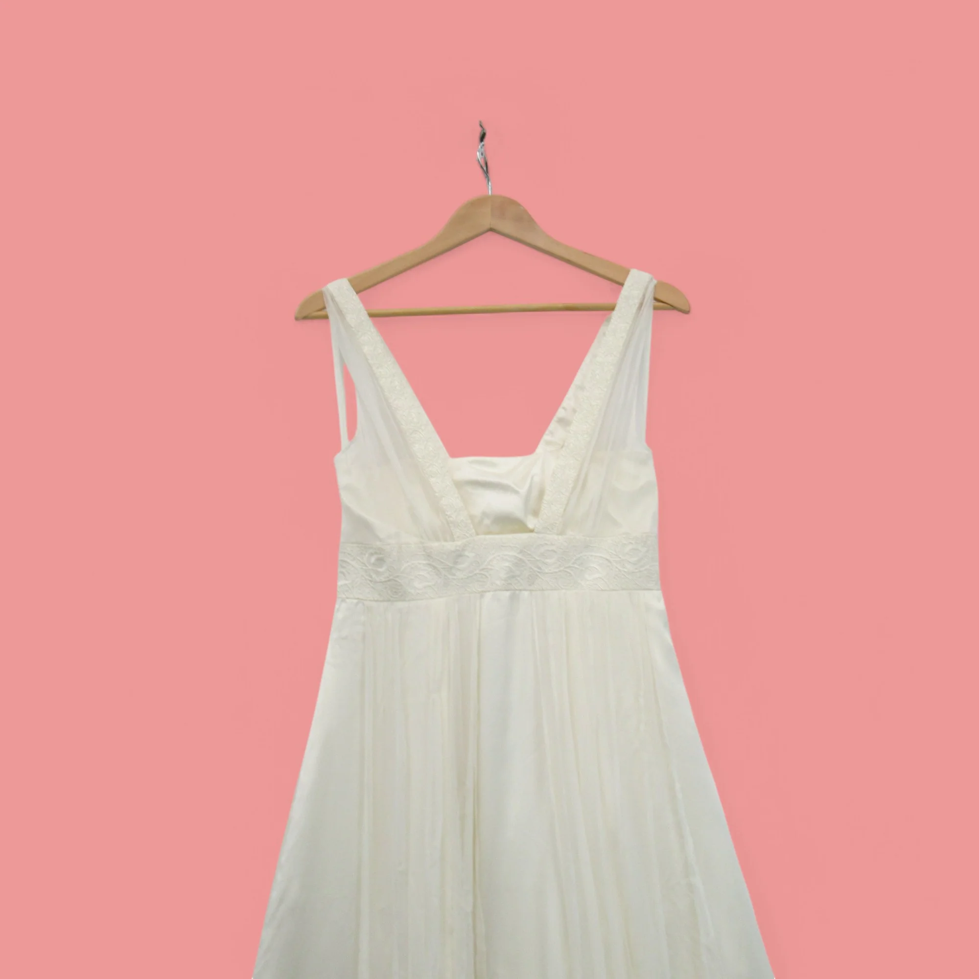 Monsoon Silk Wedding Dress UK 10 Ivory Womenswear | Pre-loved - Image 6
