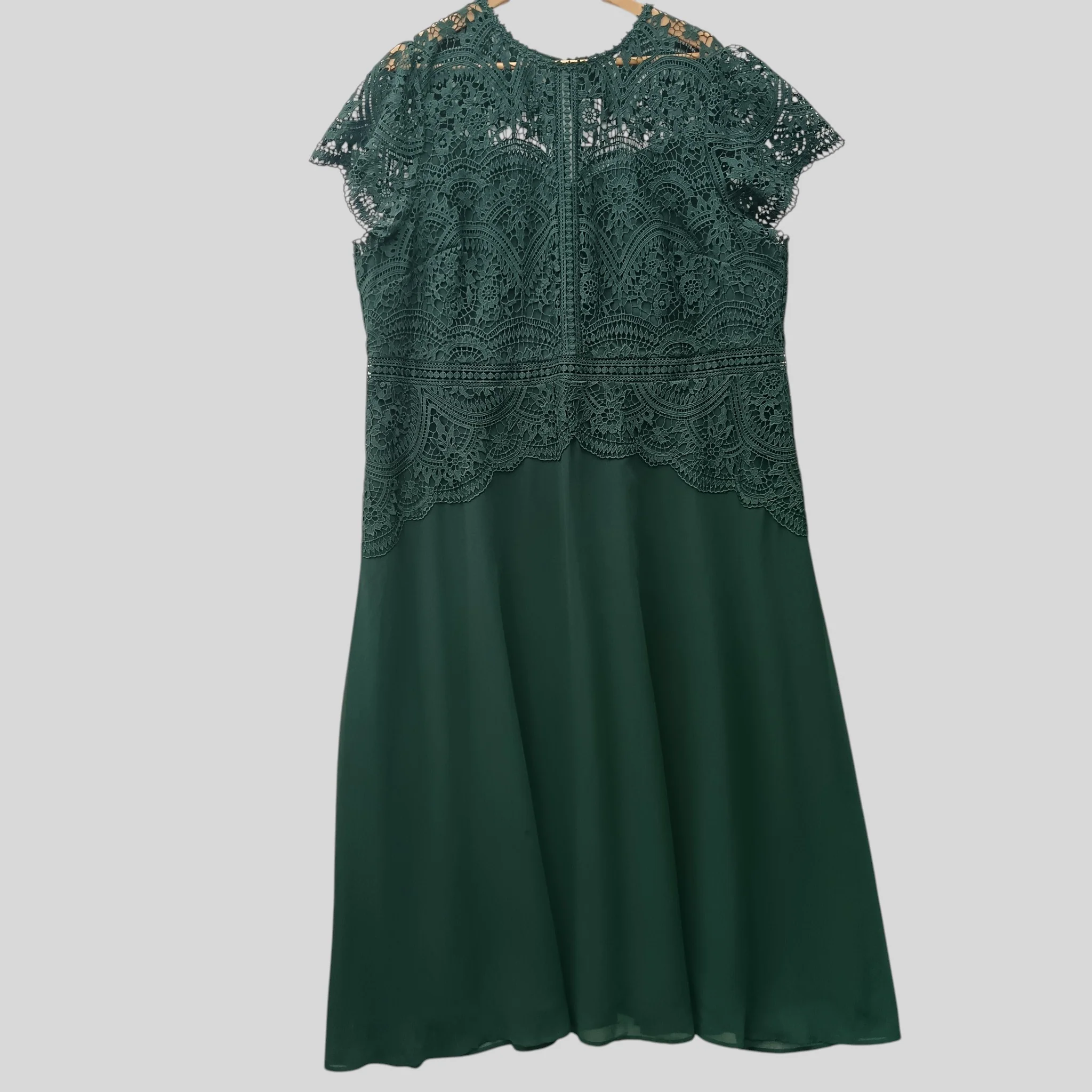 Monsson Dark Green Bridesmaid Special Occasion Ladies Dress UK 24 - Womenswear | Pre-loved