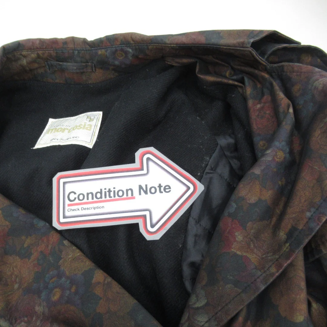 Morcosia Vintage Trench Weather Coat Floral Medium Womenswear - Preloved - Image 4