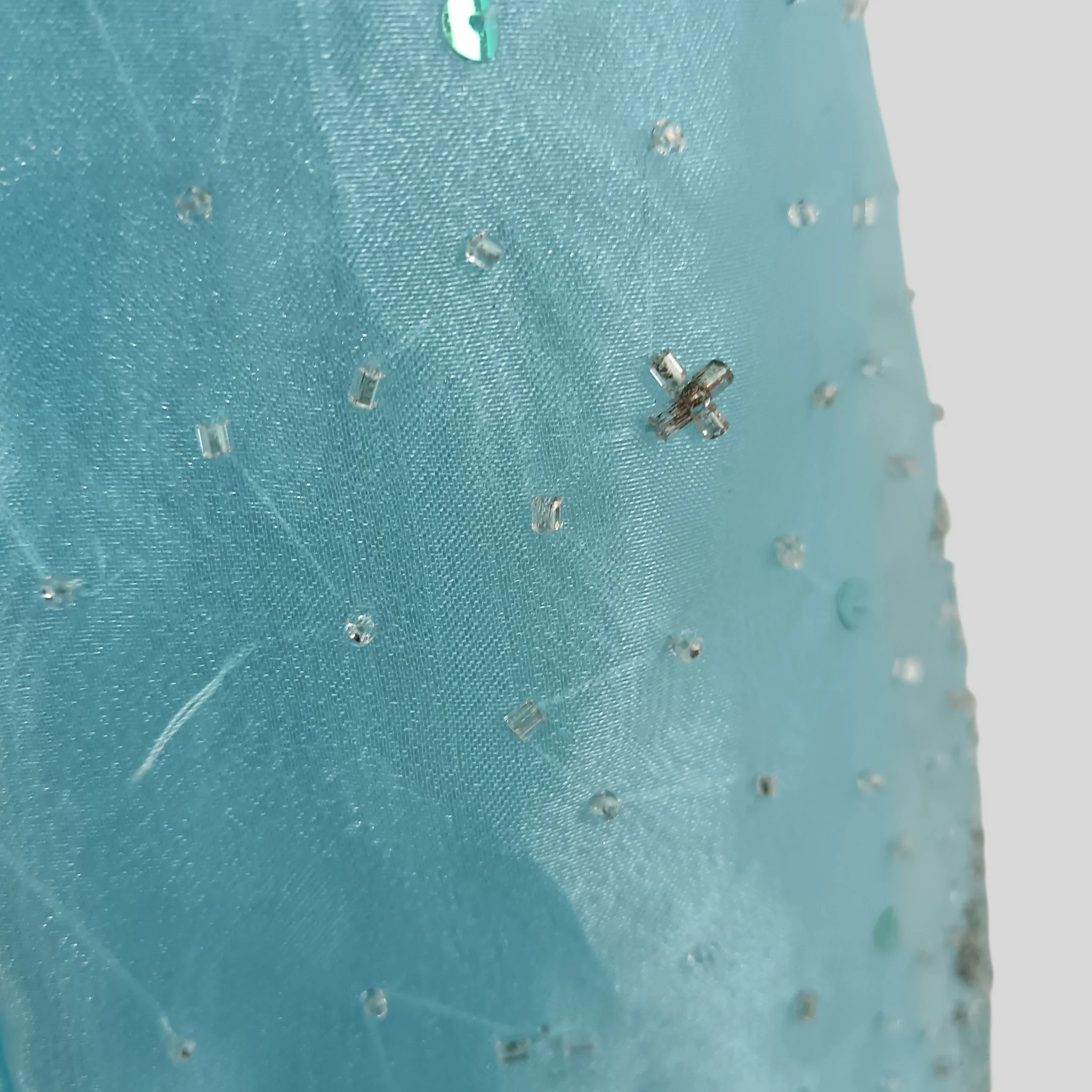 Morgan & Co. Light Blue Strapless Bridesmaid Dress UK Small Womenswear | Pre-loved - Image 4