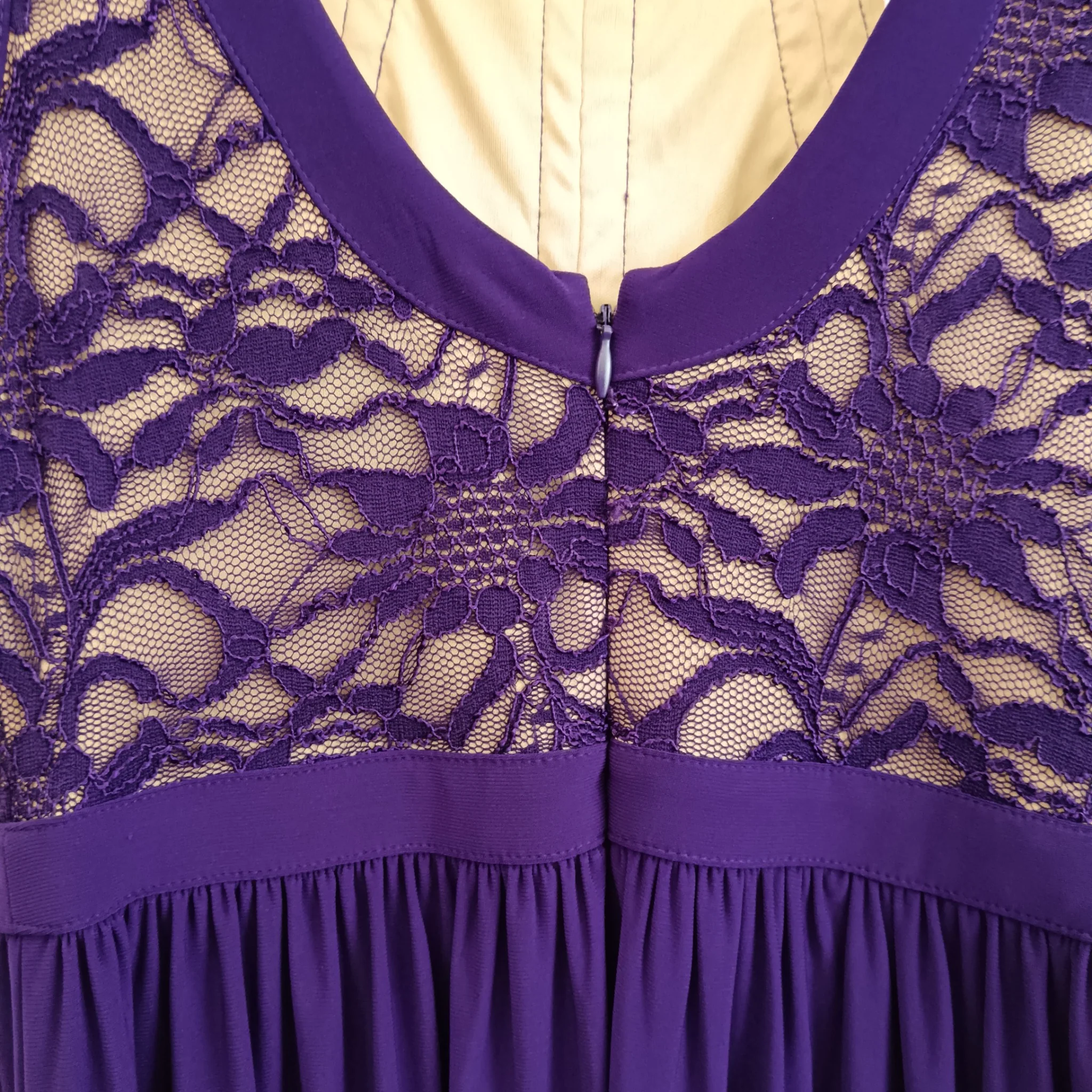 Morgan & Co. Purple Bridesmaid Special Occasion Long Dress UK S- Womenswear | Pre-loved - Image 6