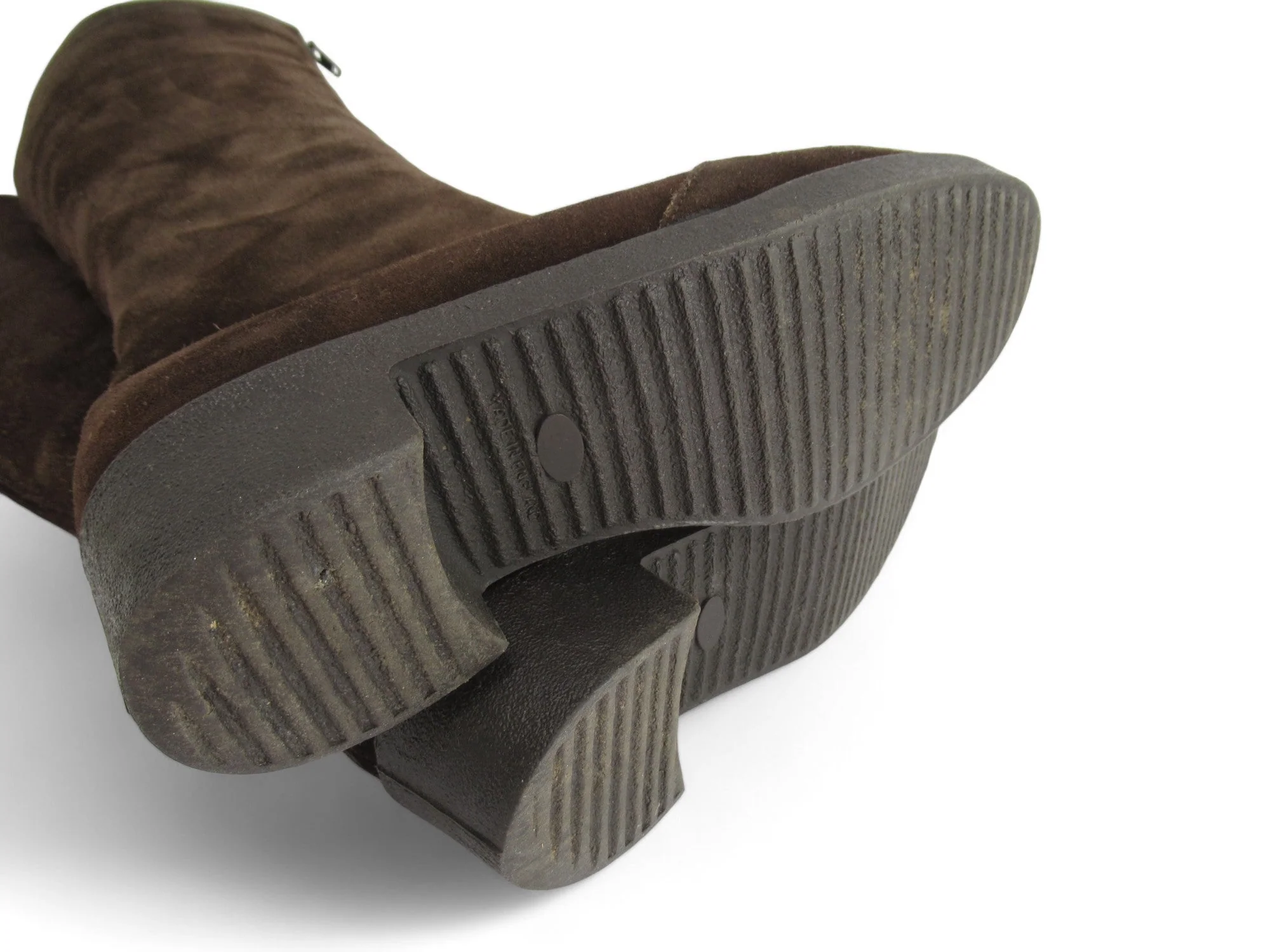 Morlands Tall Suede Boots UK 4 Brown Womenswear | Preloved - Image 4