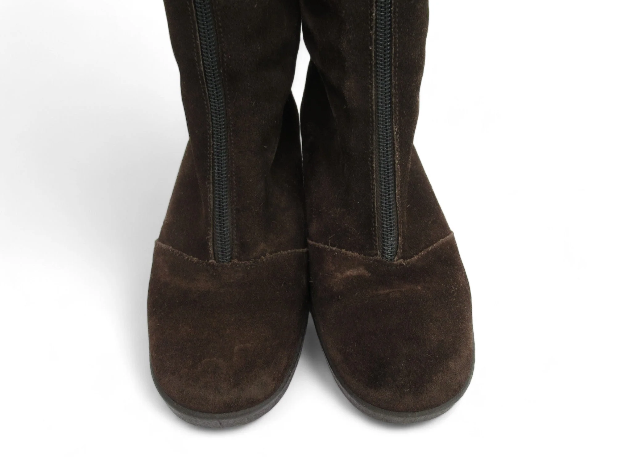 Morlands Tall Suede Boots UK 4 Brown Womenswear | Preloved - Image 7