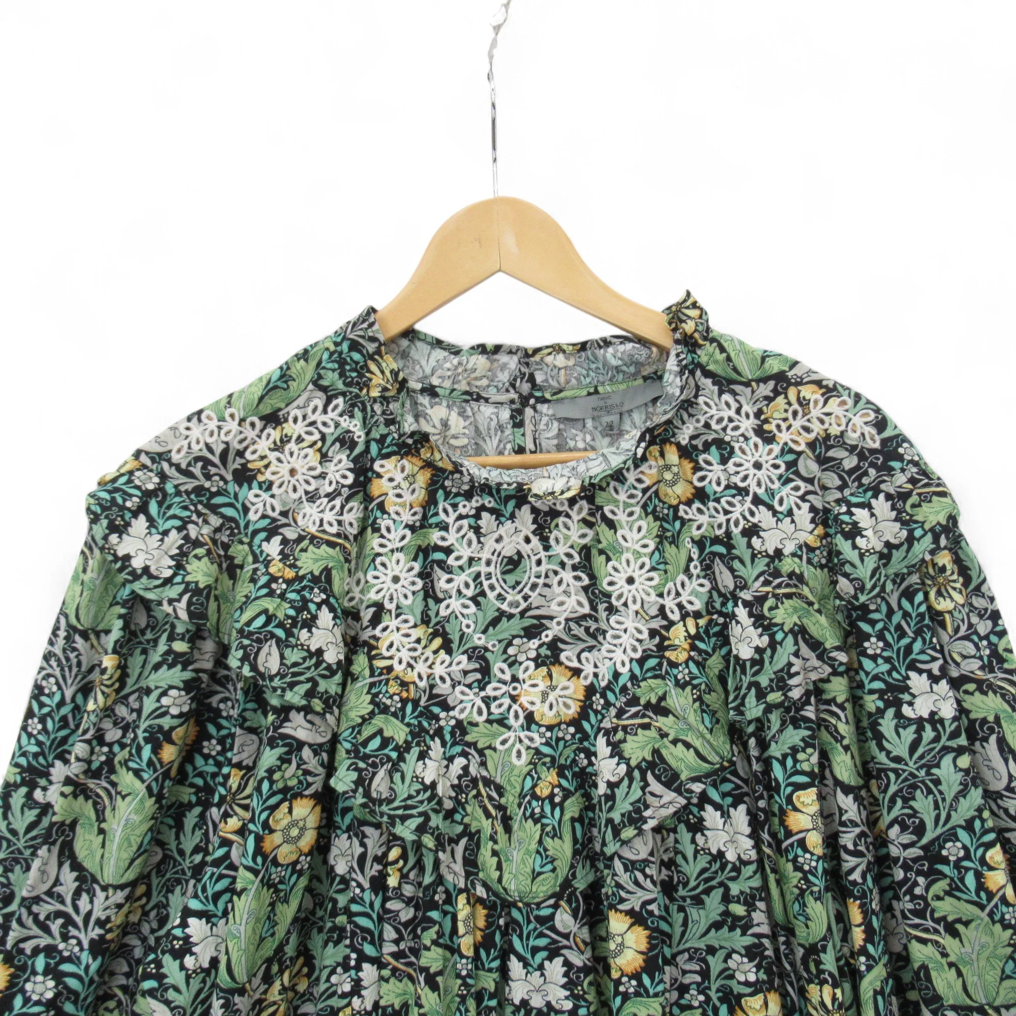 Morris & Co Dress UK 22 Multicoloured Floral Womenswear | Pre-loved - Image 3