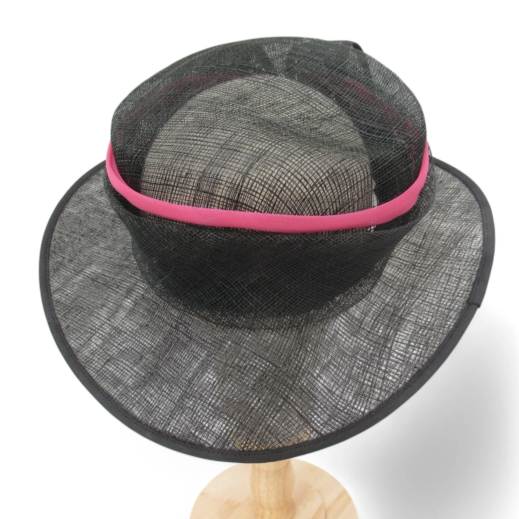 Mother Of Bride Wedding Vintage Hat Black Straw Womenswear | Pre-loved - Image 3