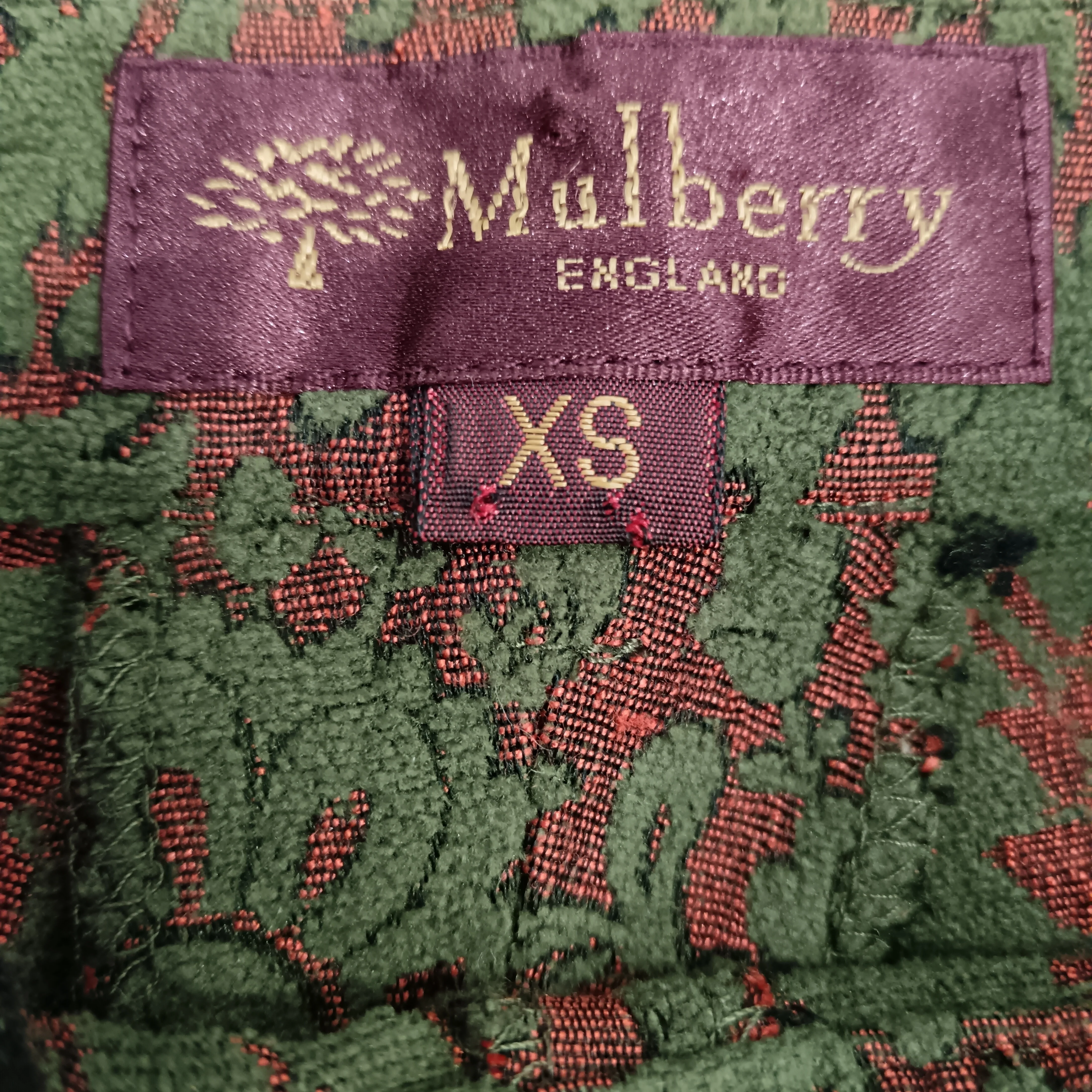 Mulberry Vintage Jacquard Trousers UK X-Small -Preloved - Womenswear | Pre-loved - Image 3