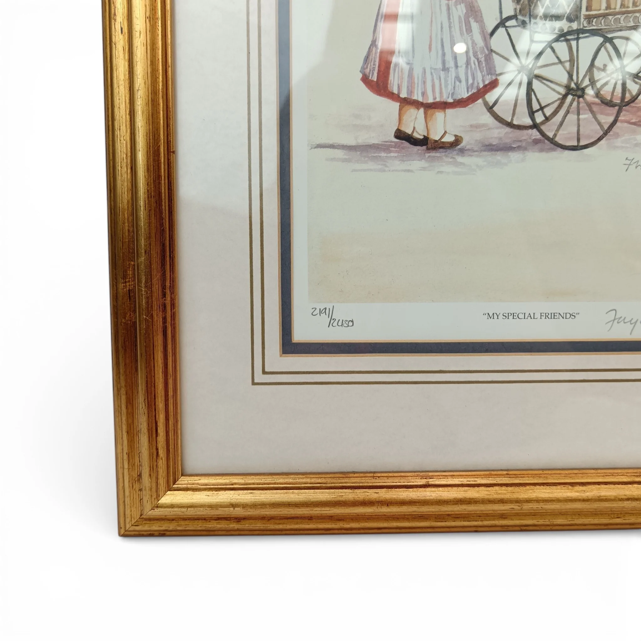 'My Special Friends' by Faye Whittaker Art Print Limited Edition 2191/2450 Framed | Pre-loved - Image 5