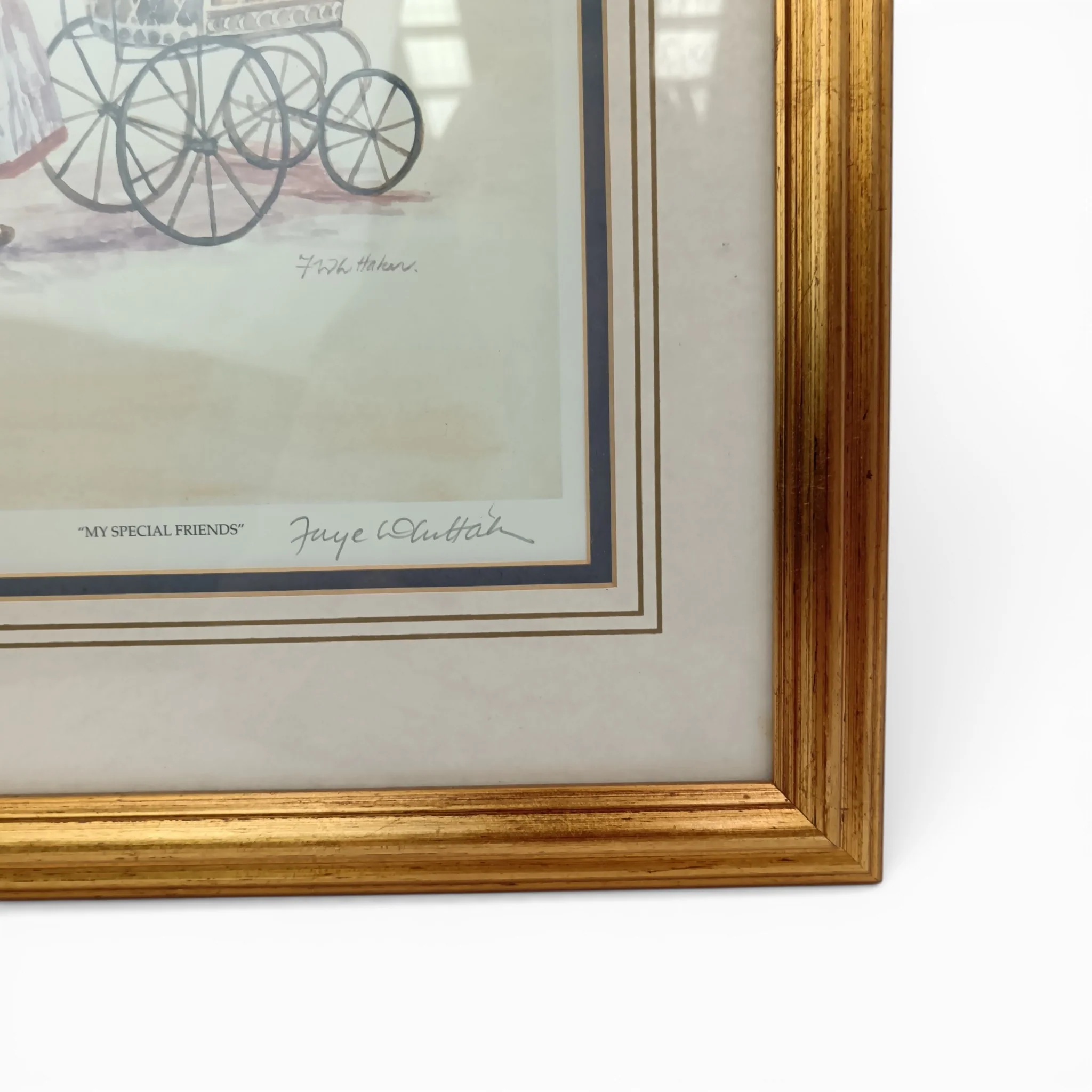 'My Special Friends' by Faye Whittaker Art Print Limited Edition 2191/2450 Framed | Pre-loved - Image 6