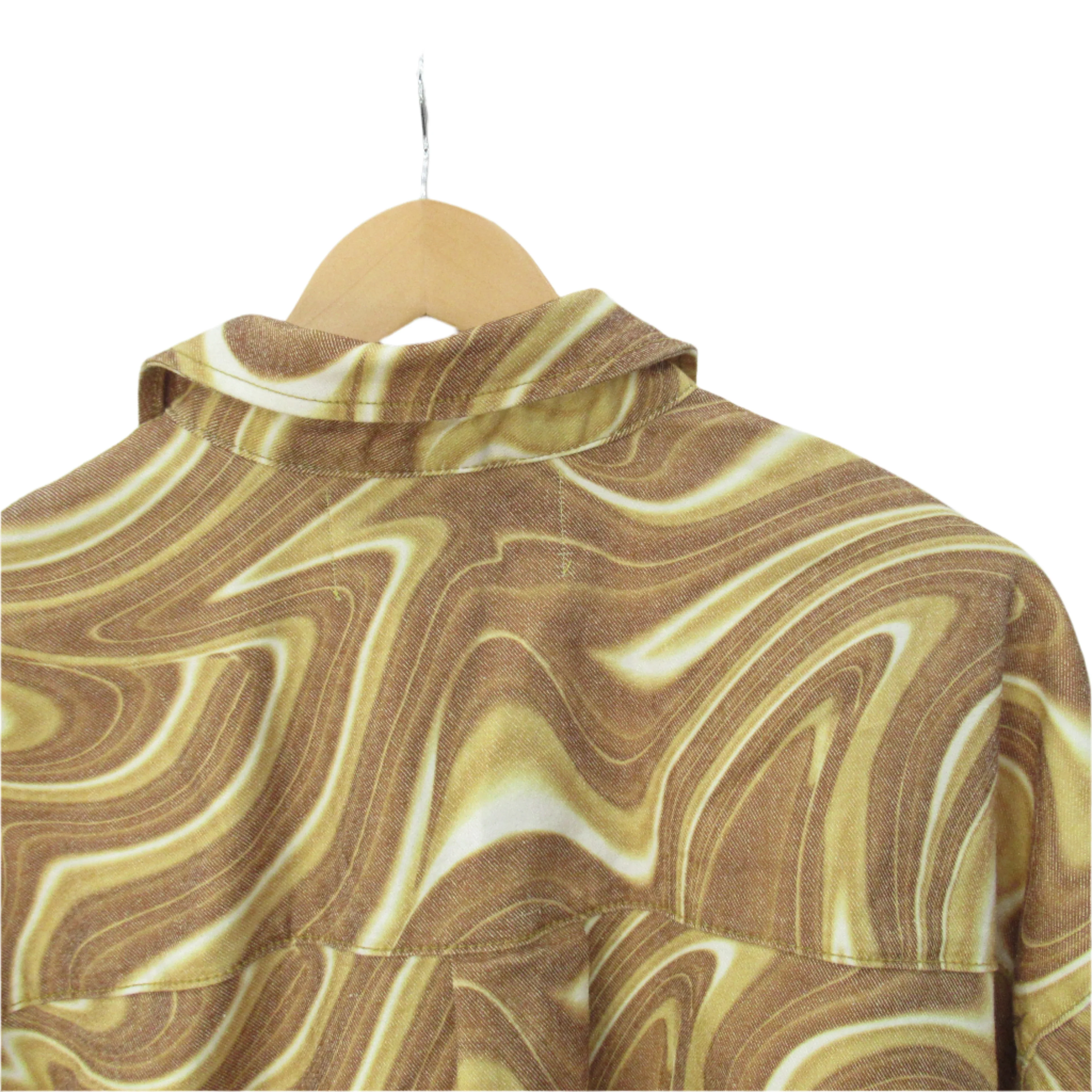 Neon & Nylon Shirt Vintage Small Multicoloured Menswear | Pre-loved - Image 4