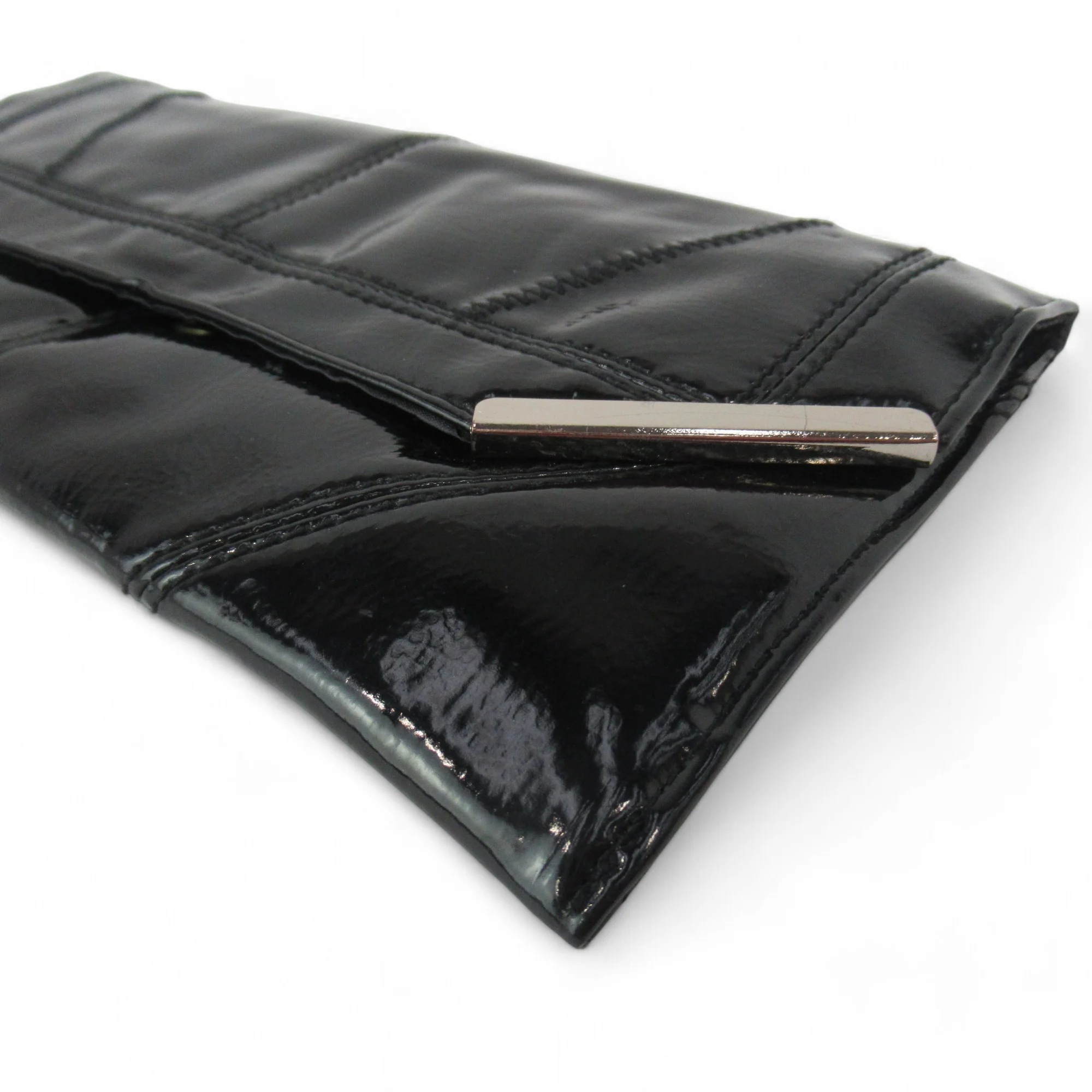 New Look Black Small Clutch Bag PVC Womenswear | Preloved - Image 3