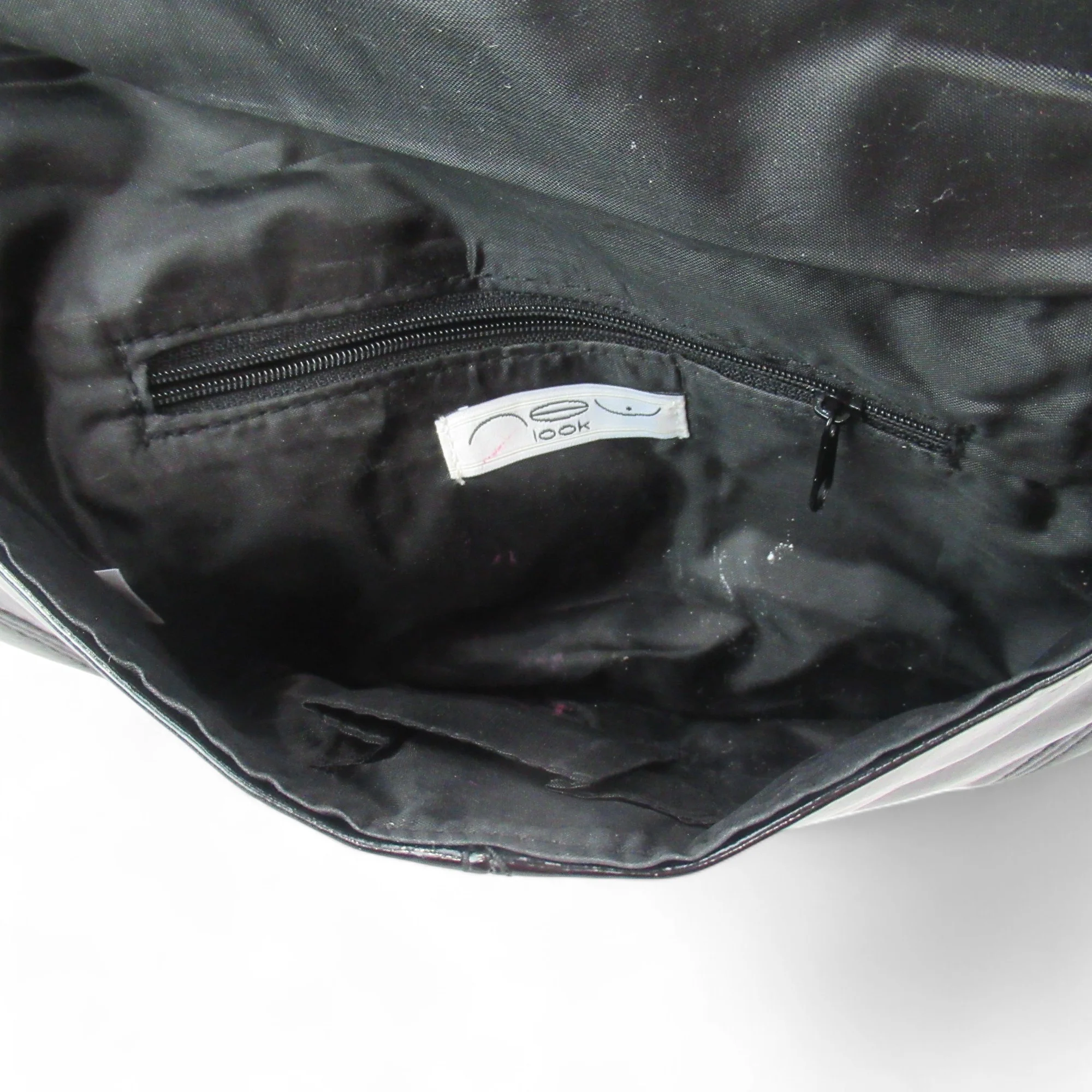 New Look Black Small Clutch Bag PVC Womenswear | Preloved - Image 5