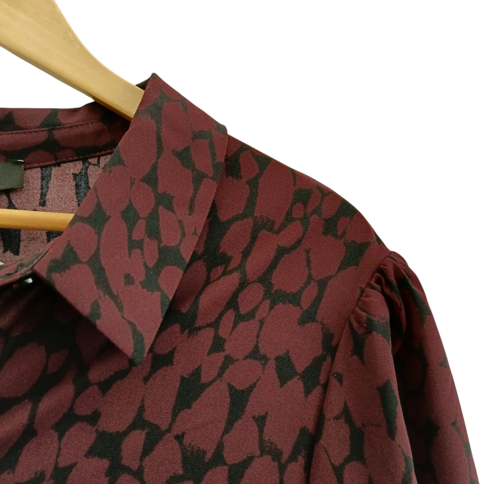New Look Curves Red Black Animal Print Midi Dress UK 28  Womenswear | Pre-loved - Image 3
