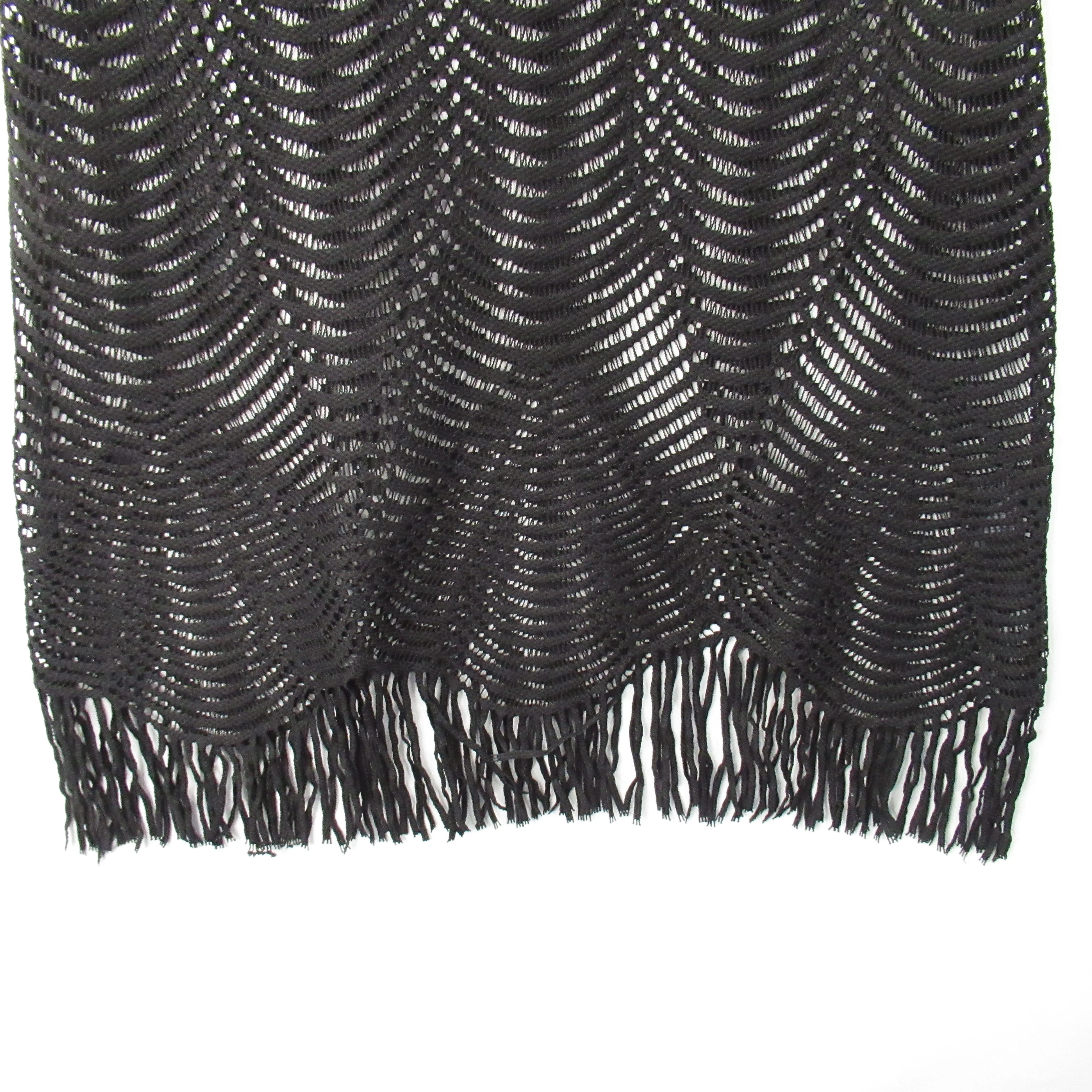 New Look String Vest Black Medium Unisex | Pre-loved - Image 3