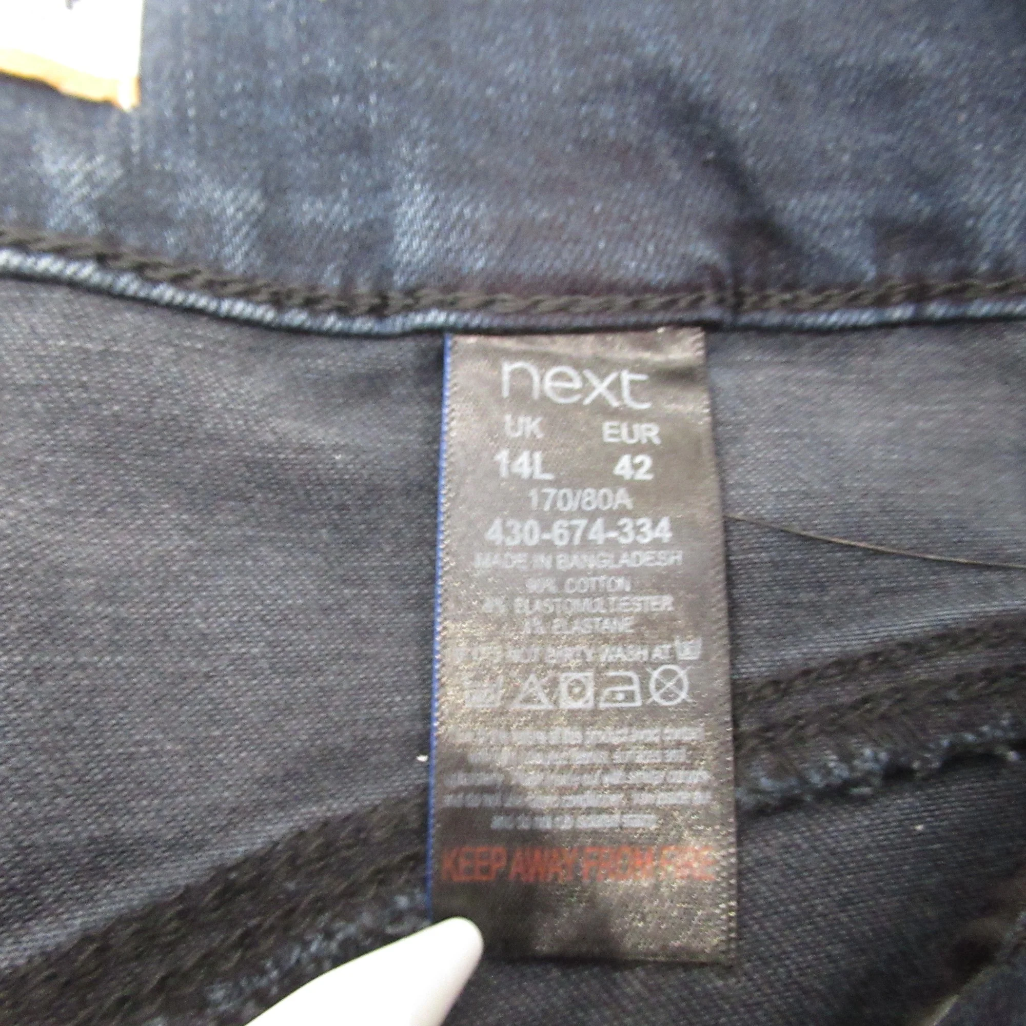 Next UK 14 Blue Denim Jeans Slim Shape Womenswear | Preloved - Image 6