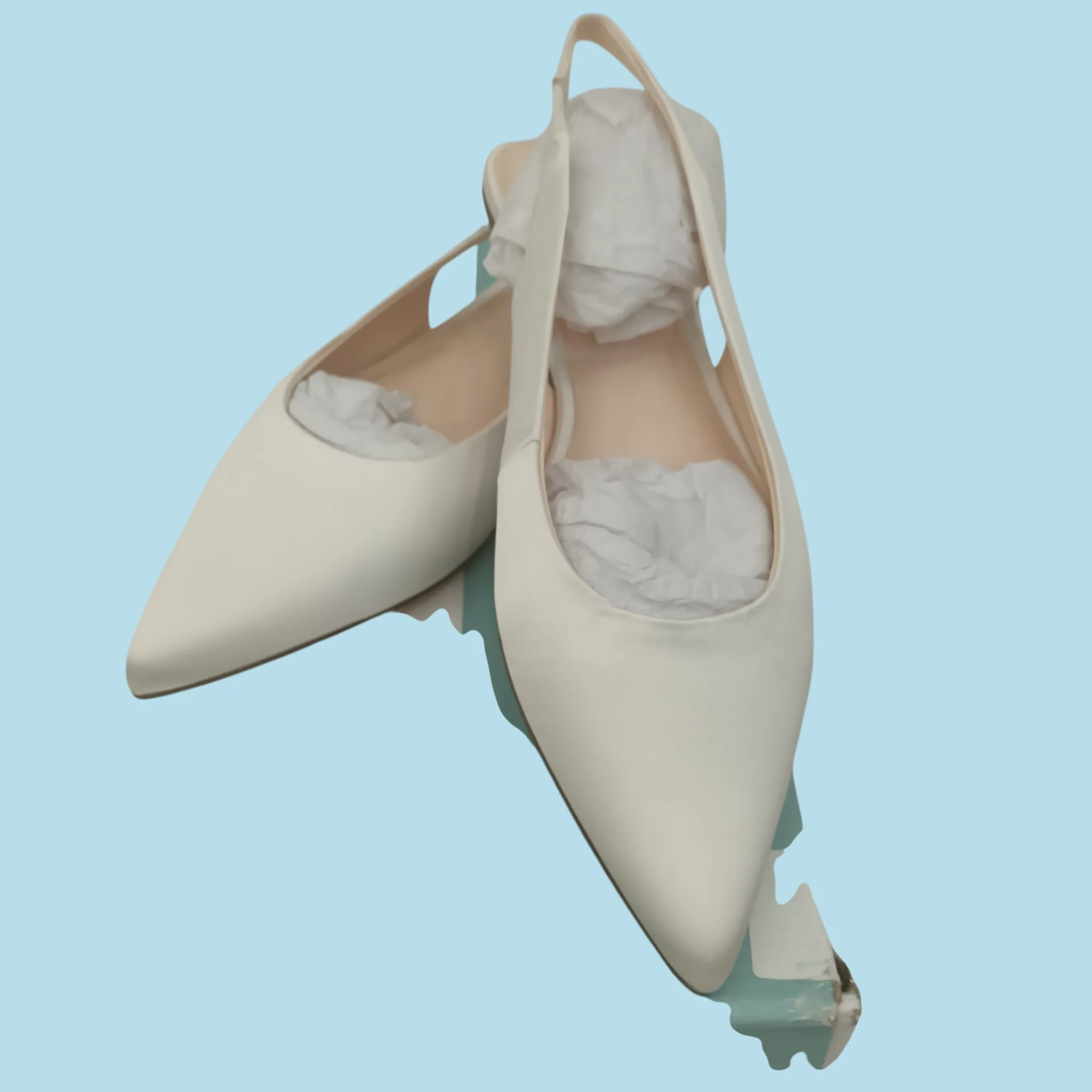 Next White Flat Women's Pointed Shoes UK 4 EU 37- Tags On- Womenswear | Pre-loved