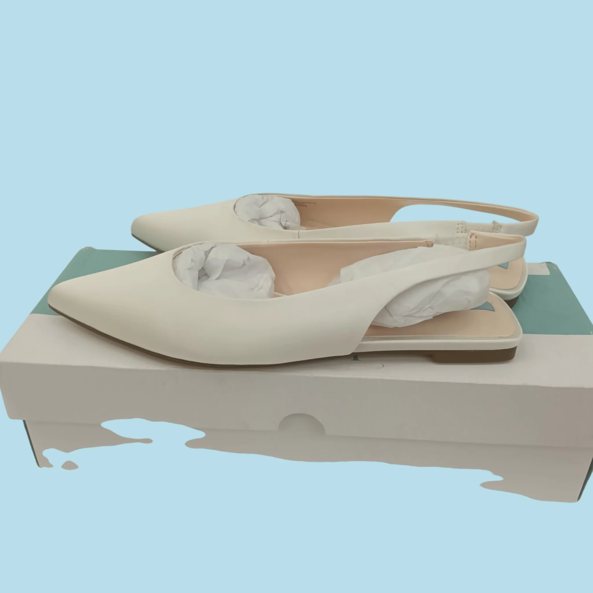 Next White Flat Women's Pointed Shoes UK 4 EU 37- Tags On- Womenswear | Pre-loved - Image 3