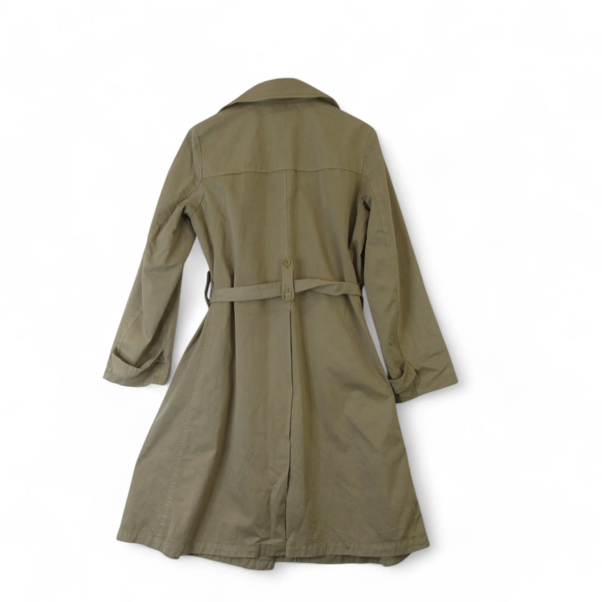 Nicole Farhi UK 14 Beige Trench Coat Vintage Womenswear | Preloved - Image 5