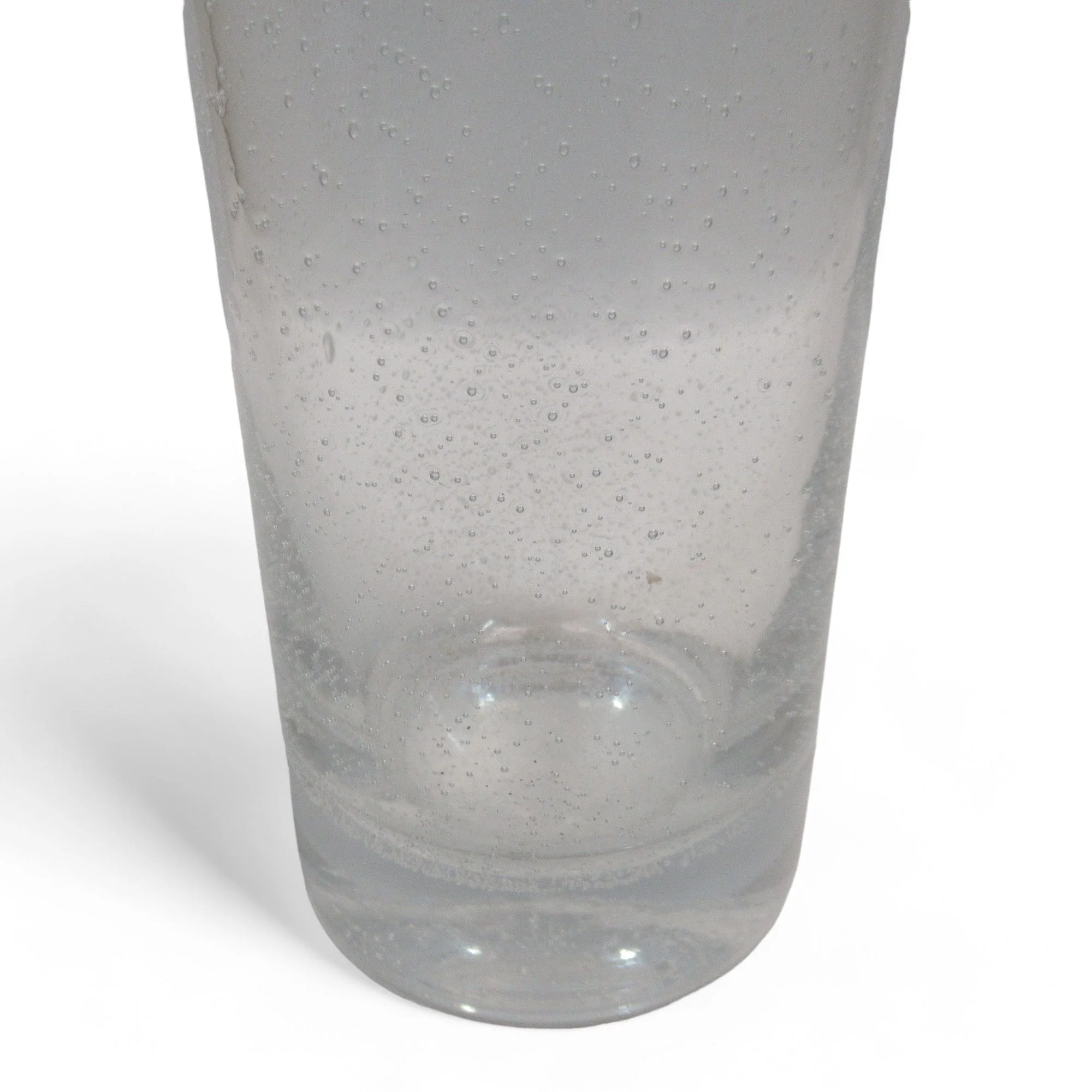 Norway Hadeland Tall Clear Glass Vase Fizzy Bubbles | Preloved - Image 6