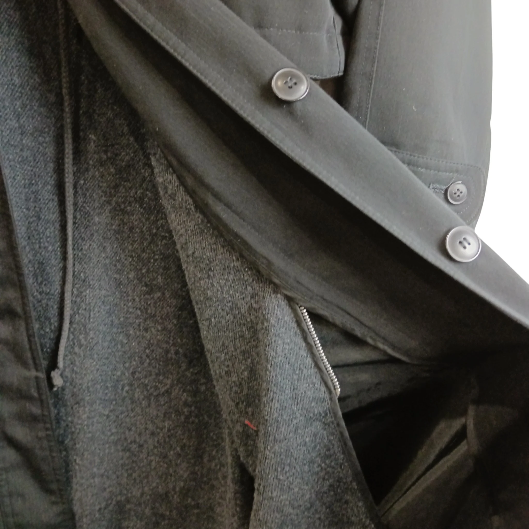 Nuage Vintage Women's Long Black  Rain Coat UK Large - Womenswear | Pre-loved - Image 5