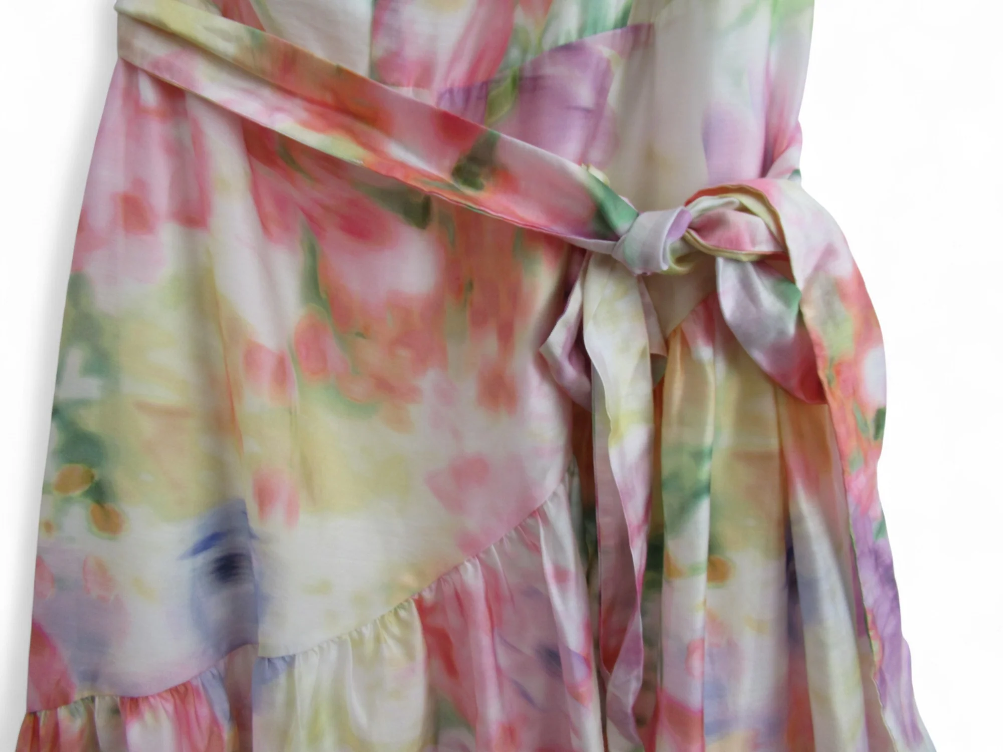 One Shoulder Dress UK 20 Multicoloured Floral Womenswear | Pre-loved - Image 6