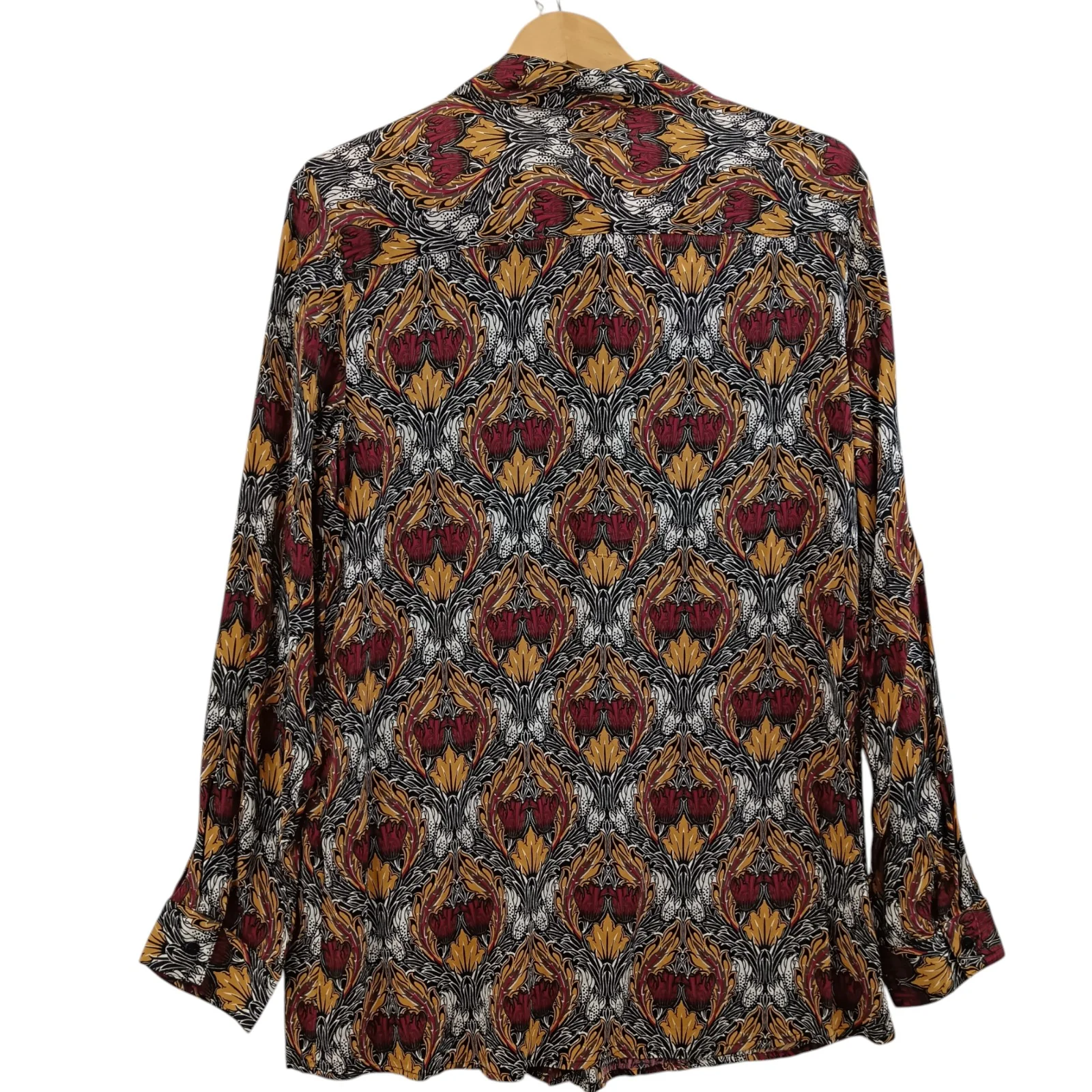 Oodji Collection Ladies Floral Print Buttoned Shirt UK 44 Womenswear | Pre-loved - Image 2