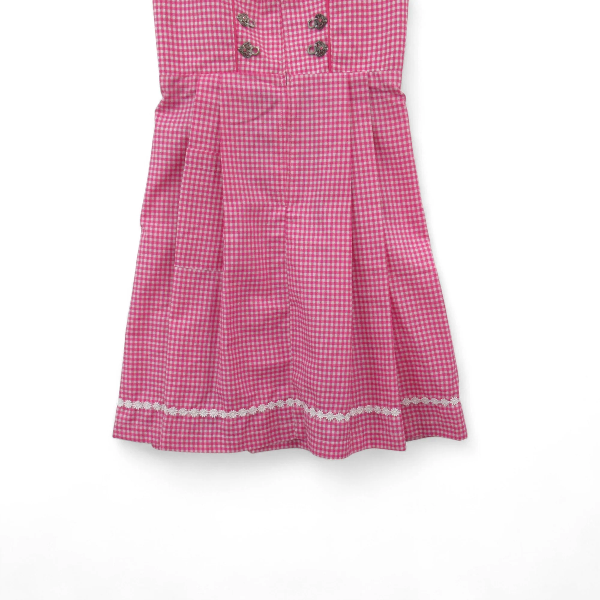 Original Steindl Gingham Vintage Dress Pink Small Womenswear | Pre-loved - Image 5