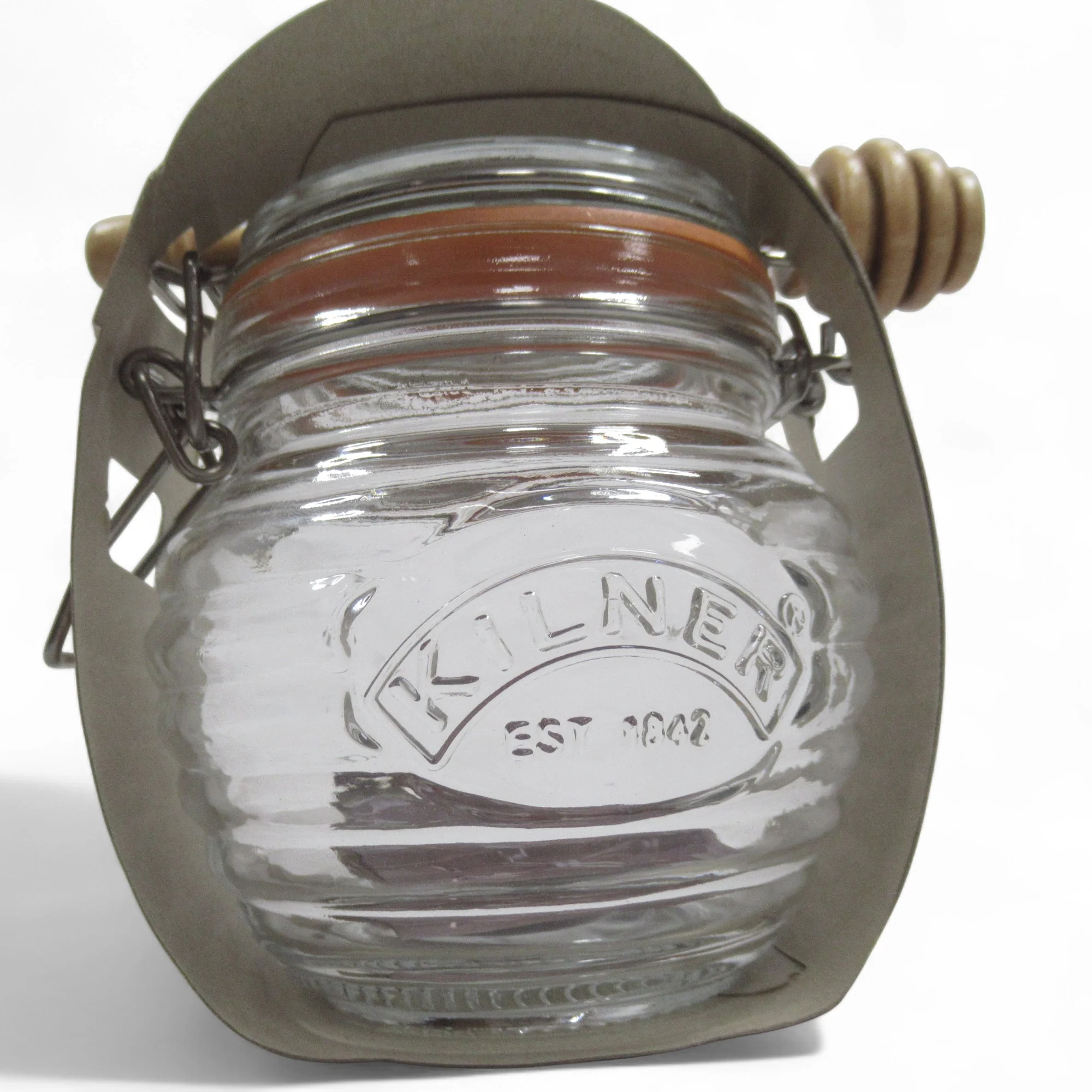 Kilner Honey Pot with Beechwood Dipper 0.4ltr Kitchenware | Pre-Loved - Image 5