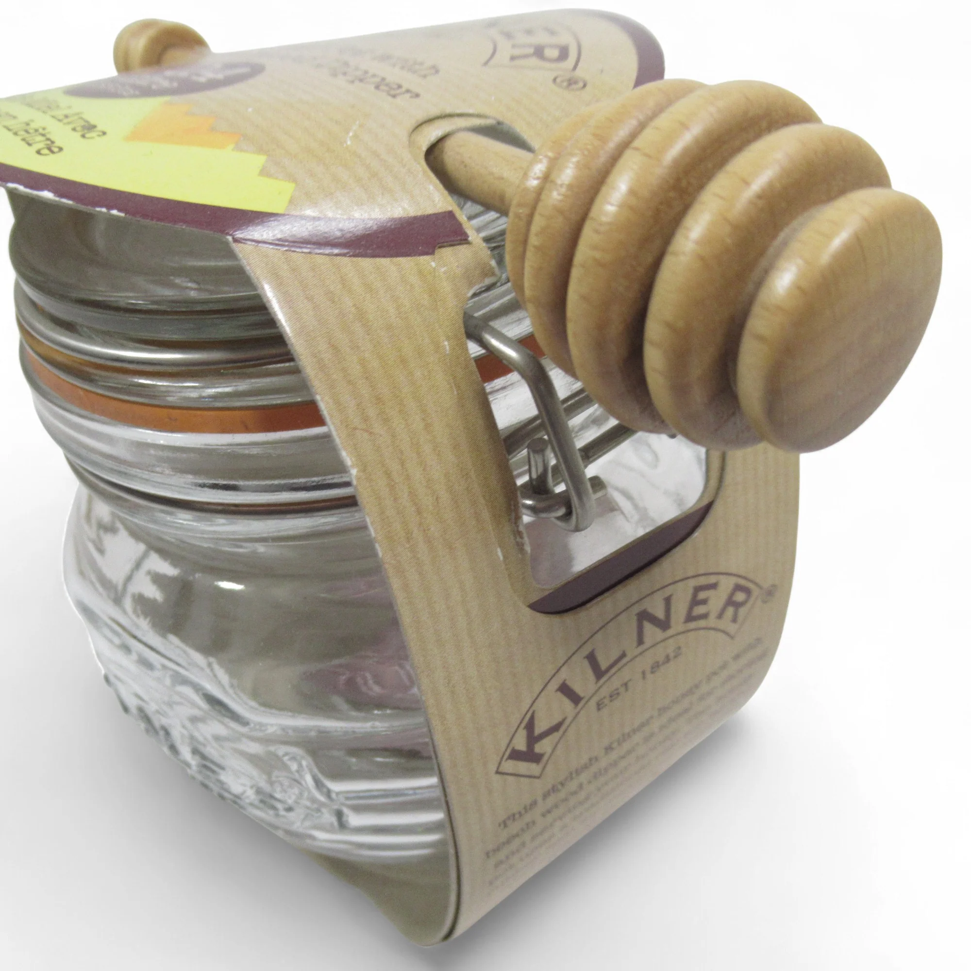 Kilner Honey Pot with Beechwood Dipper 0.4ltr Kitchenware | Pre-Loved - Image 6