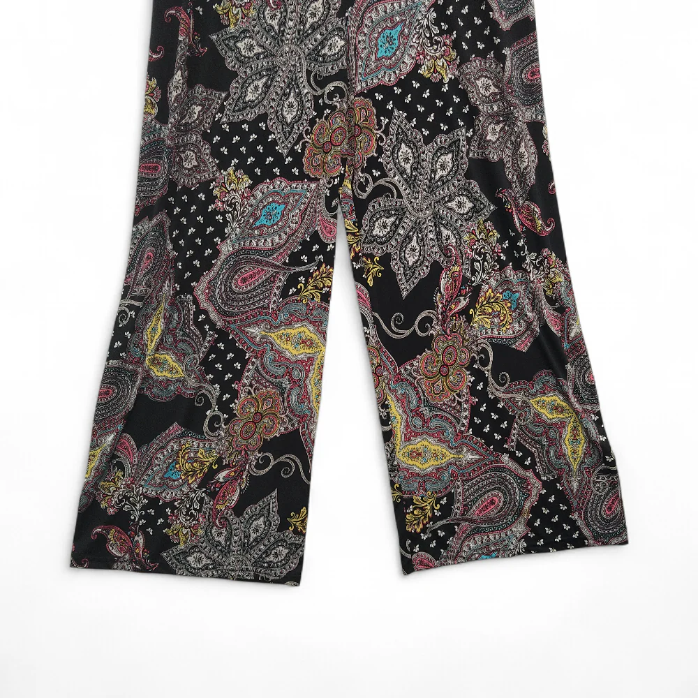 Paisley Wide Leg Trousers UK 20/22 Multicoloured Womenswear | Pre-loved - Image 3