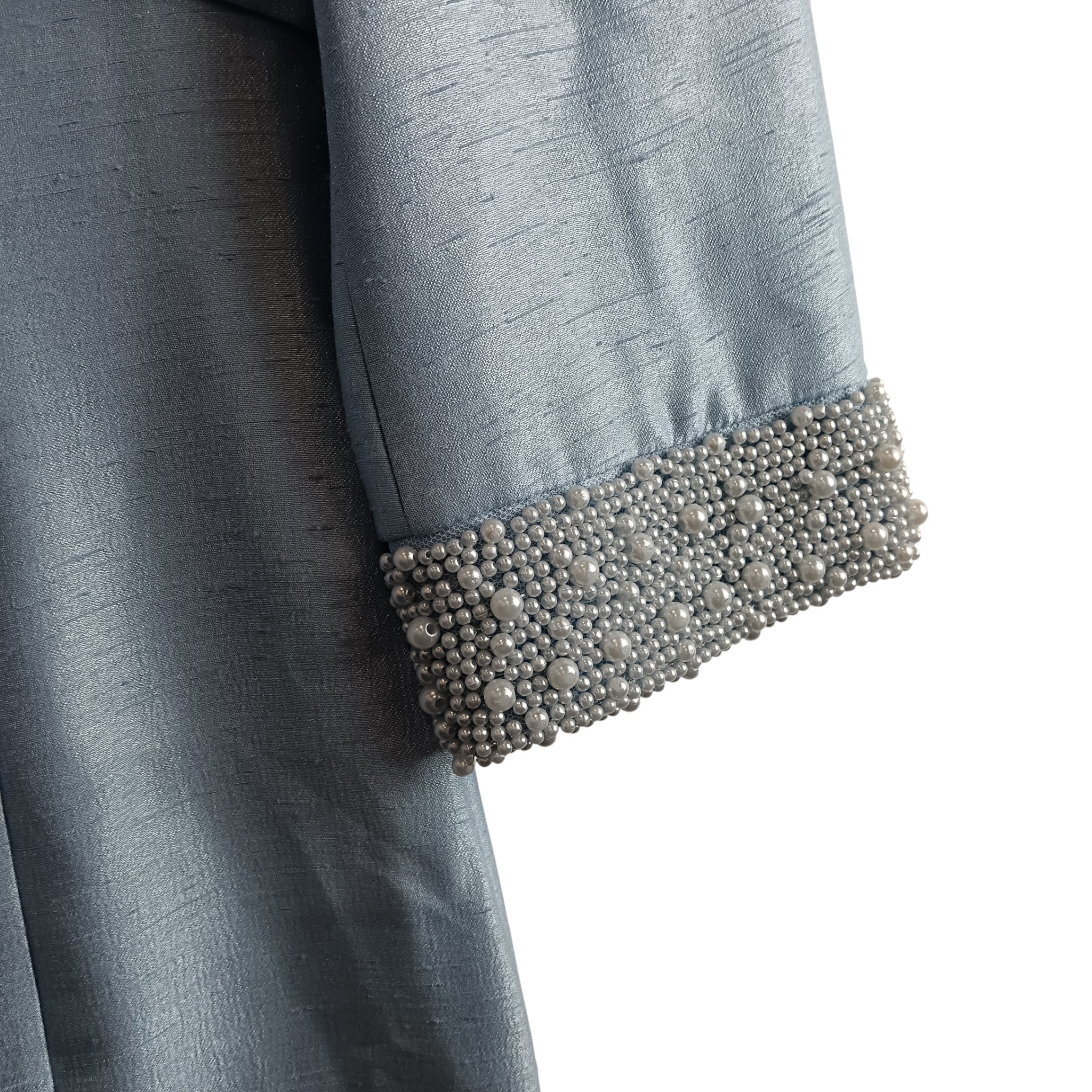 Pale Blue With Pearl Neckline Dress & Jacket BY Michaela Louisa  UK 10 Womenswear | Pre-loved - Image 5