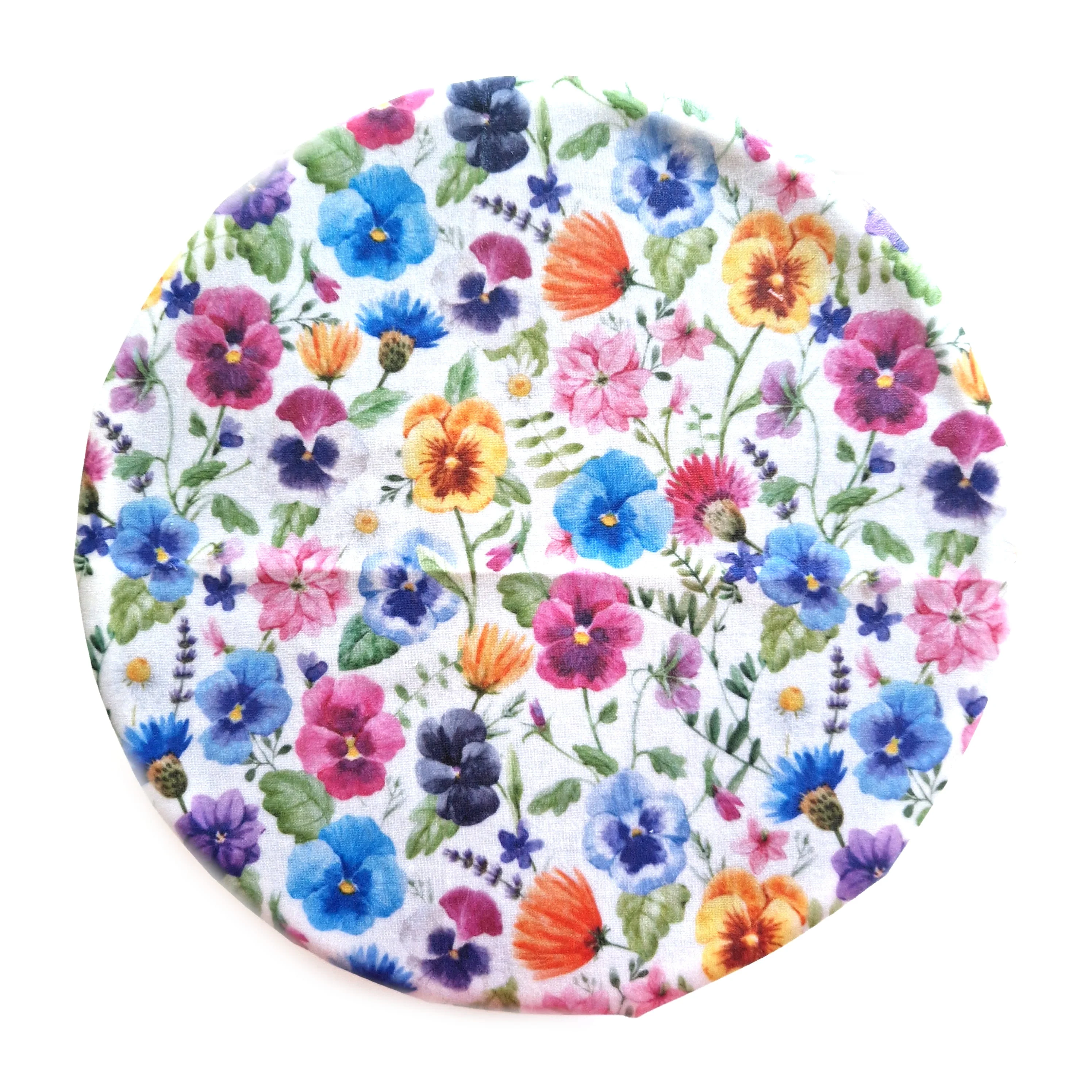 Pansies | Set of 3 Beeswax Food Wraps | Honey Bee Good - Image 2