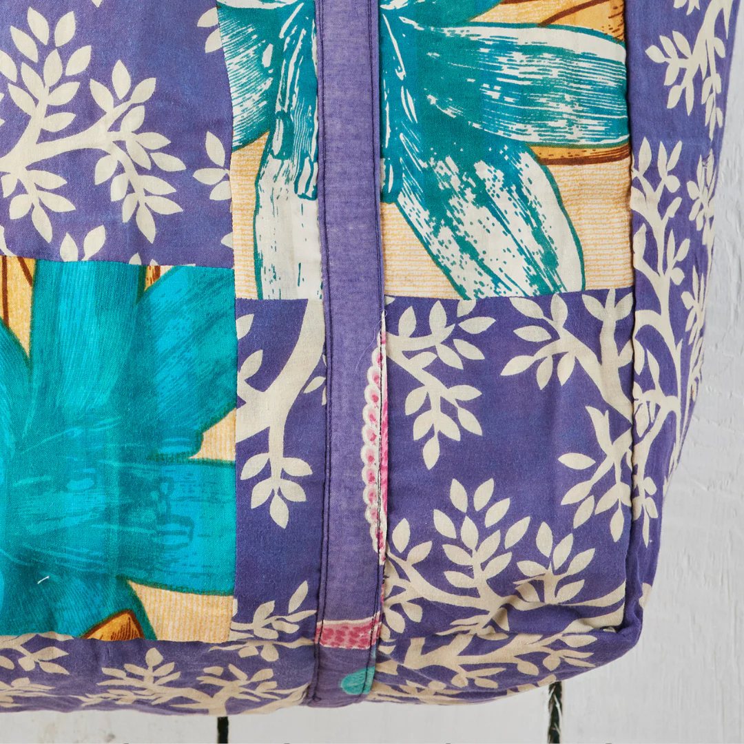 Patchwork Recycled Sari Shopping Bag | Namaste - Image 3