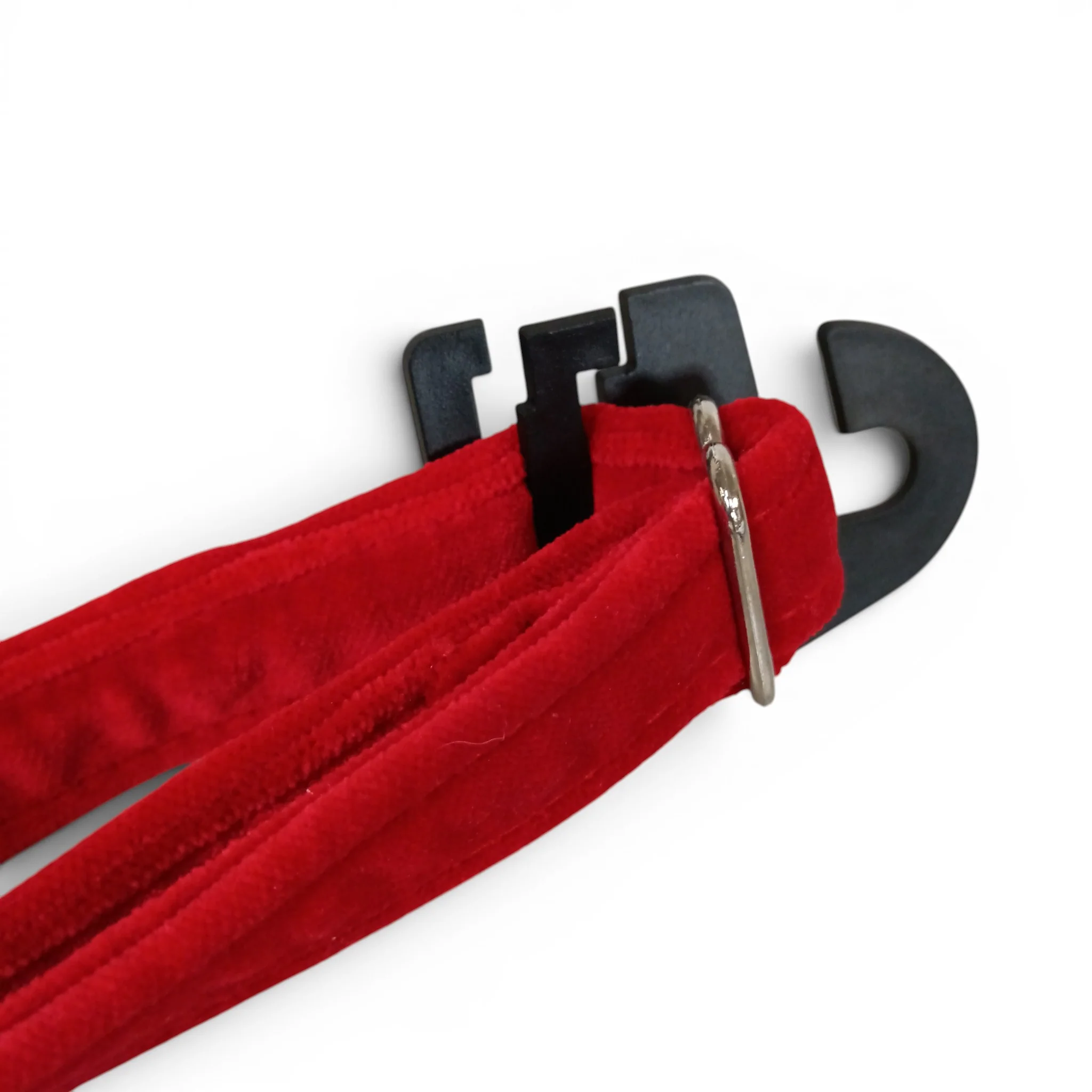 Paw & Purr Dog Collar Red Velvet 40-65cm Adjustable with Tags | Pre-loved - Image 5