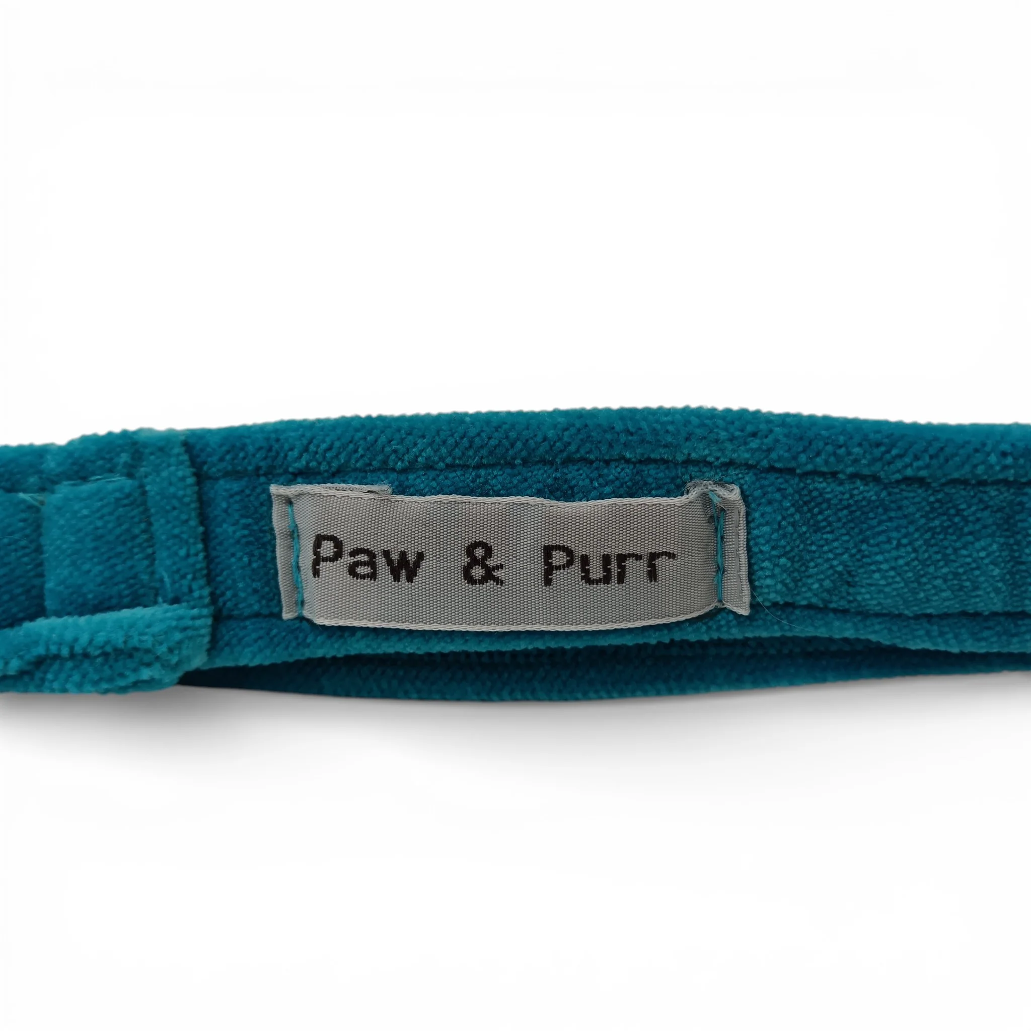 Paw & Purr Dog Lead Aqua Velvet 106cm with Tags | Pre-loved - Image 3