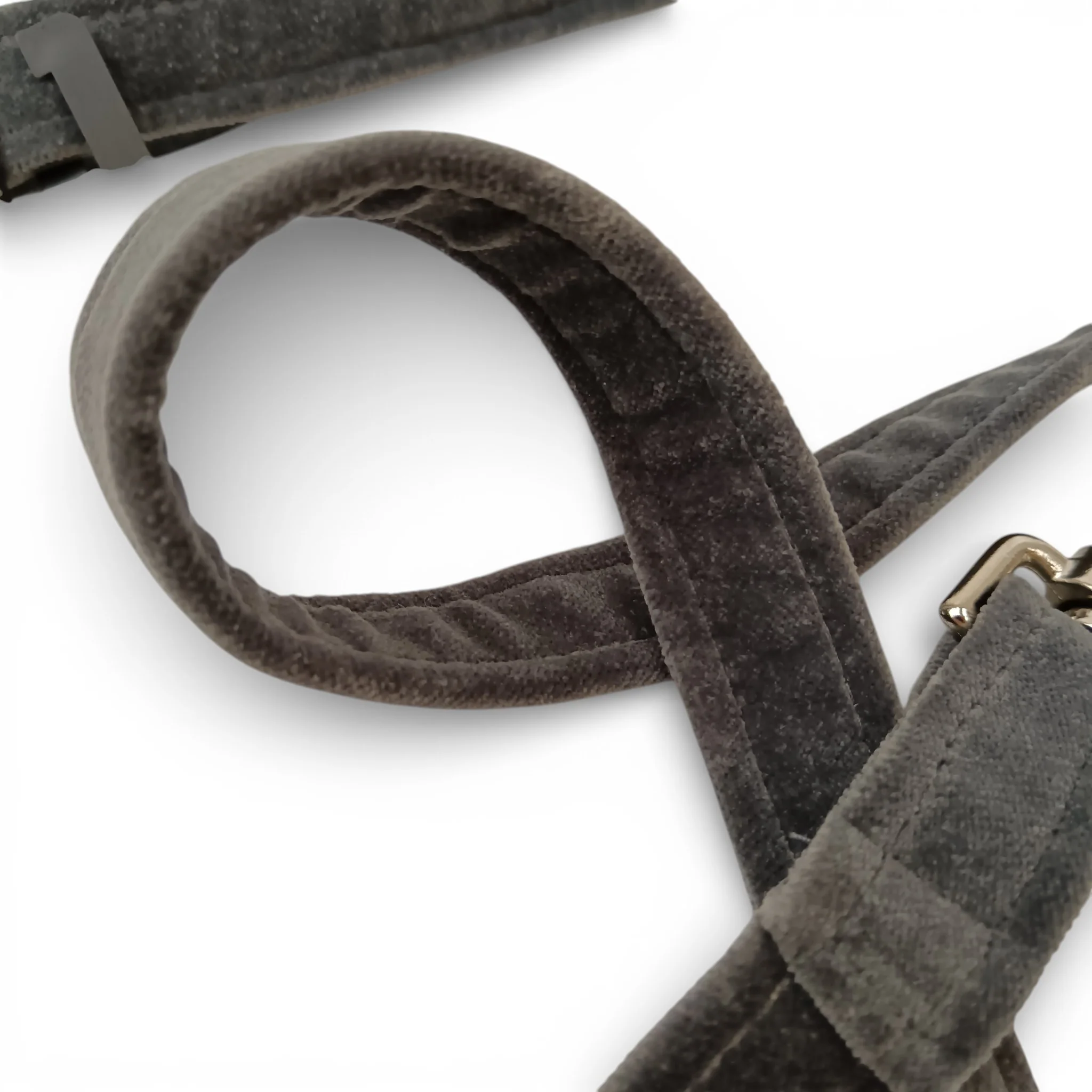 Paw & Purr Dog Lead Grey Velvet 106cm with Tags | Pre-loved - Image 5