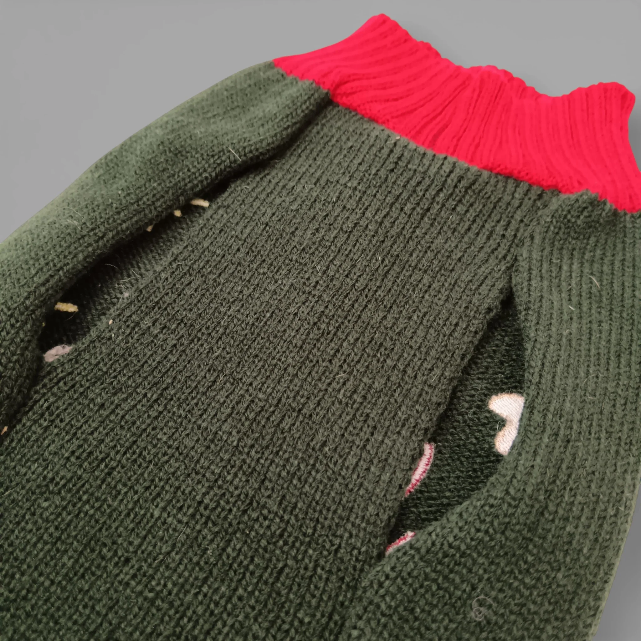 Paw & Purr Pet Christmas Tree Jumper Size Medium | Pre-loved - Image 5