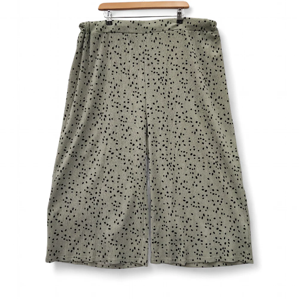 Peacocks Culotte Trousers UK 22 Green Womenswear | Pre-loved